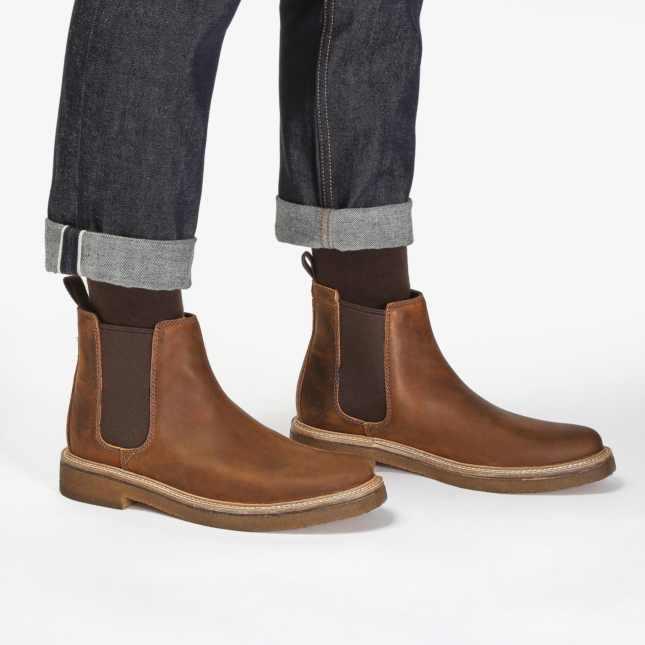 MENS Clarkdale Easy Beeswax Leather Chelsea Boots | Clarks US