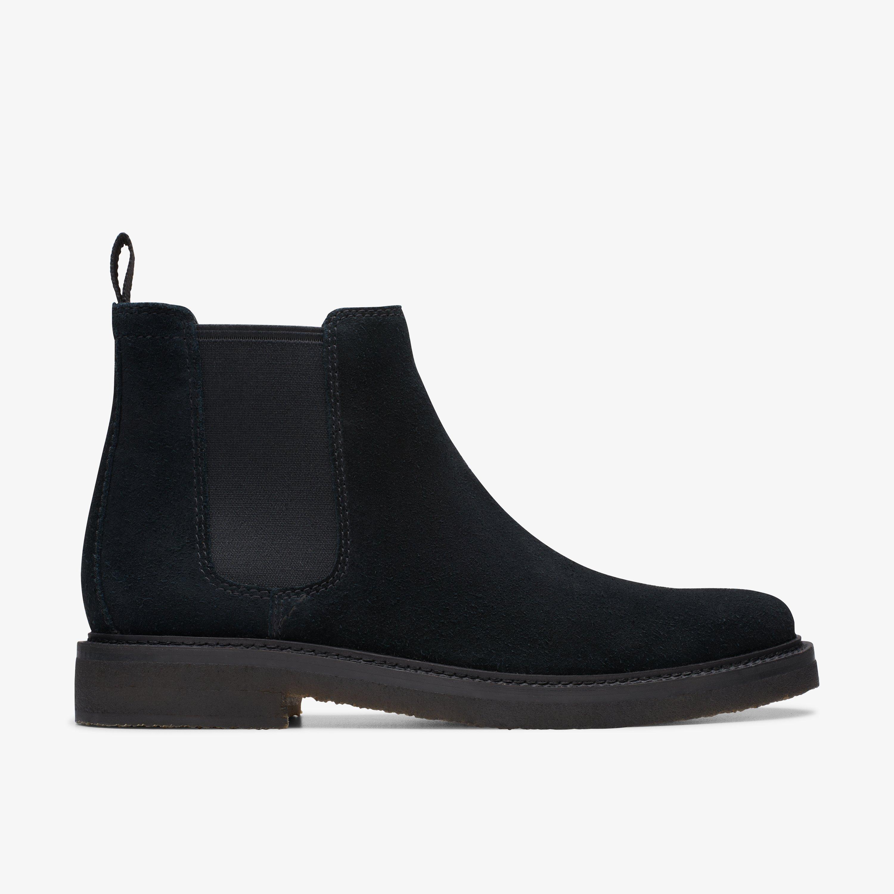 Clarks navy chelsea boots online