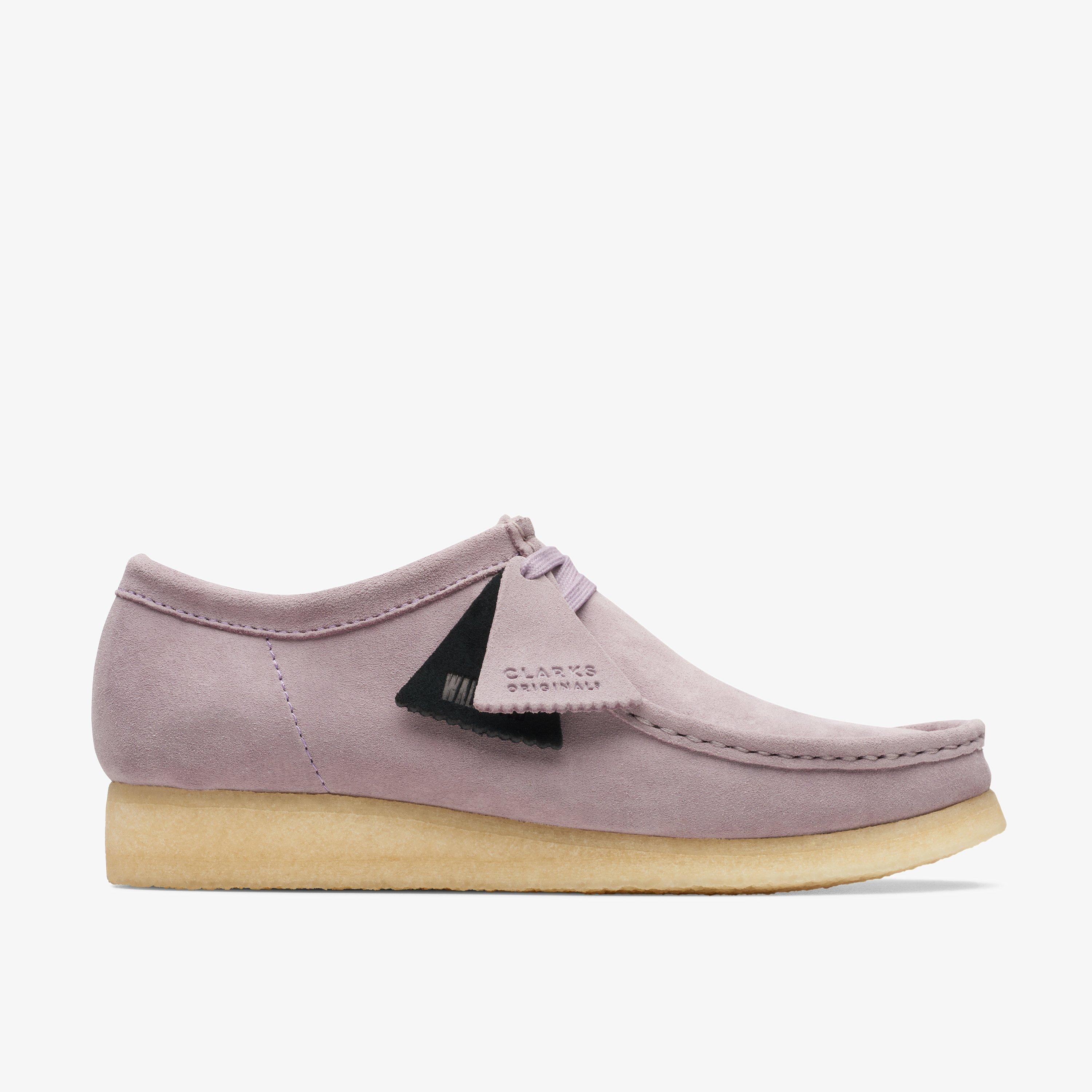 Men Wallabee Mauve Suede Shoes | Clarks CA