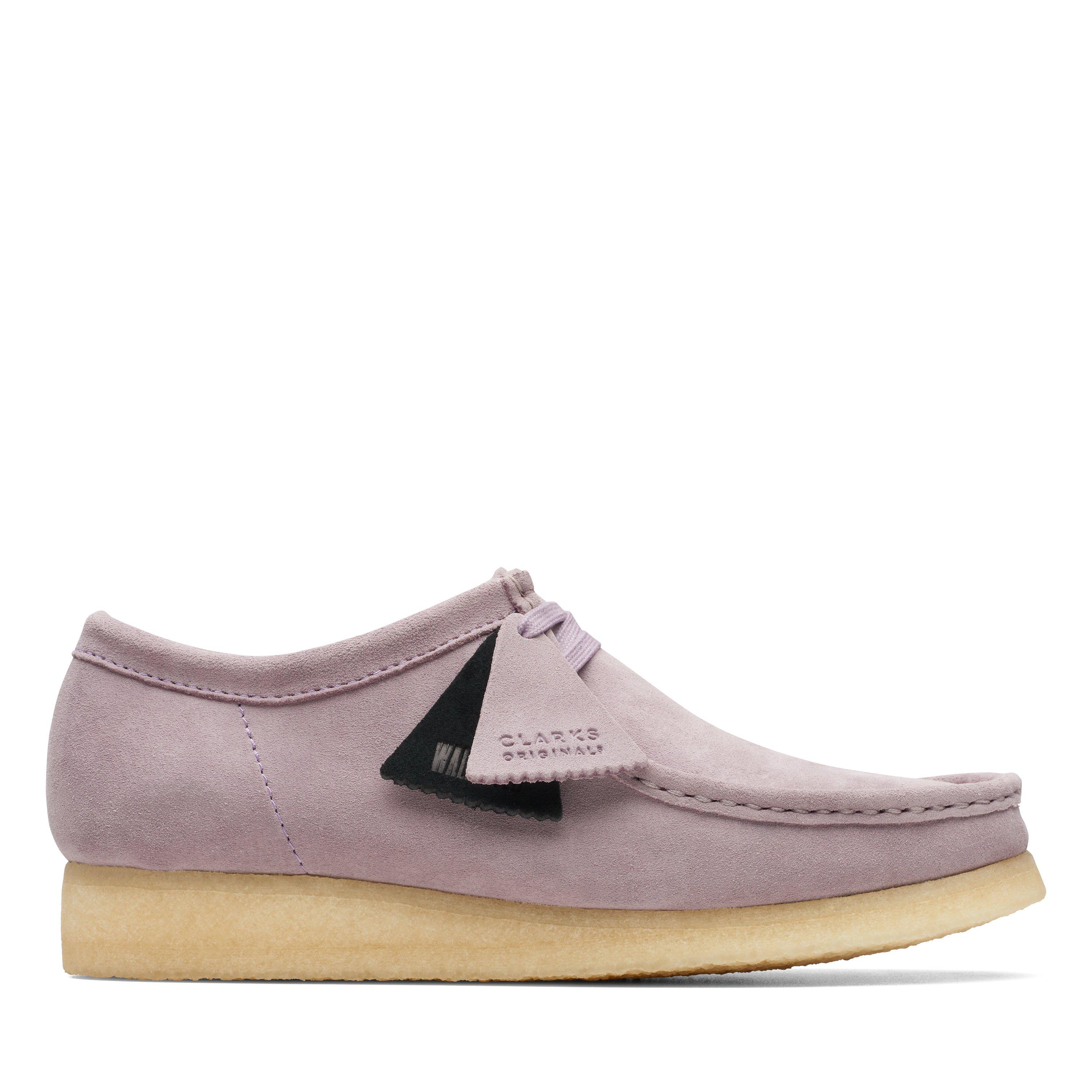 Clarks Originals Mens Wallabee Moccasin Purple Suede Casual