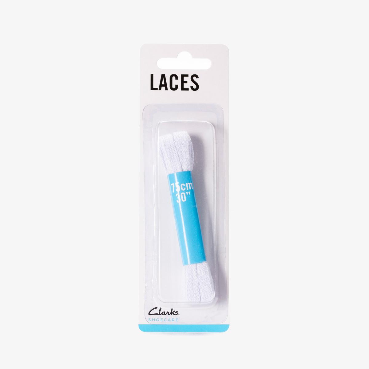 75cm Flat Lace — White