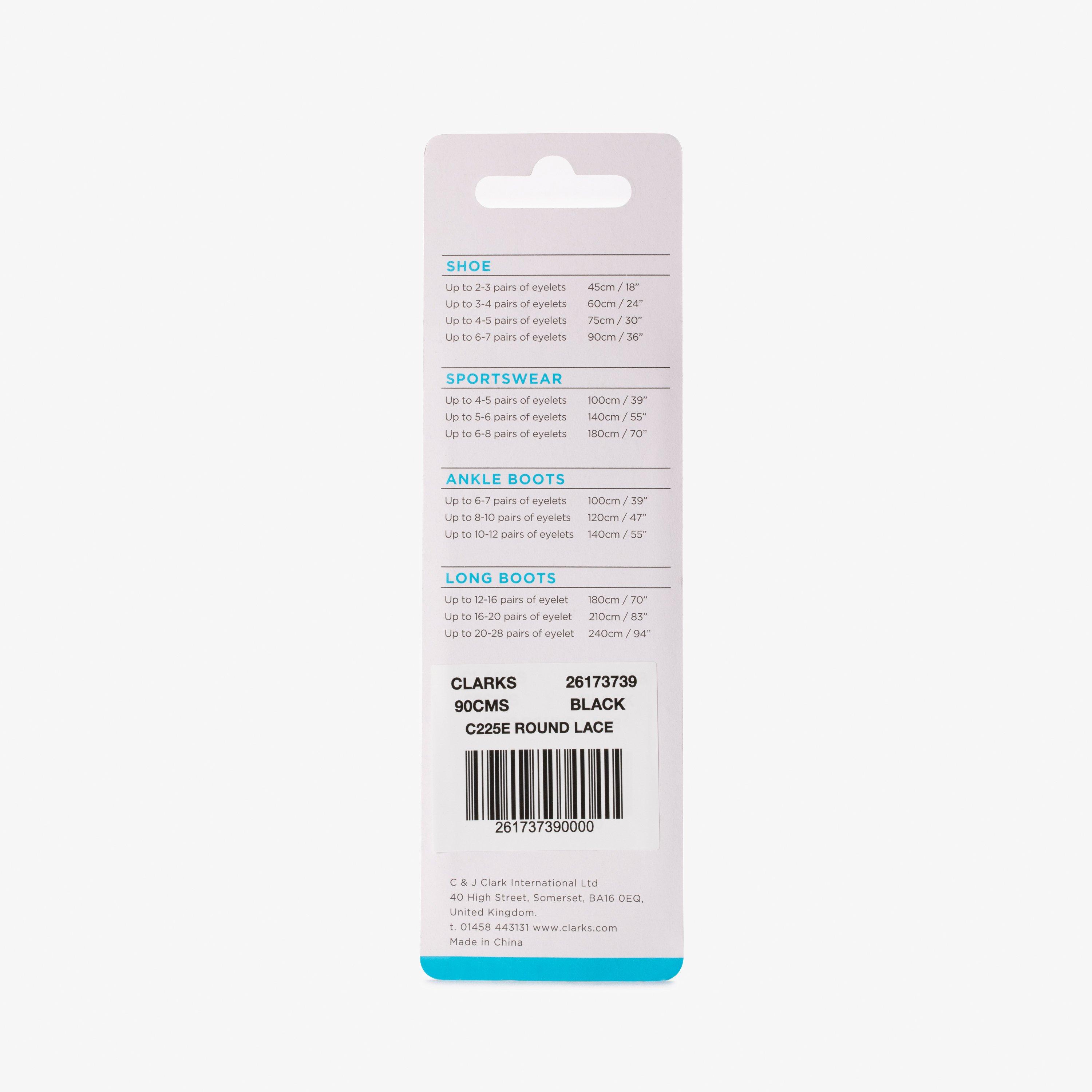 90cm Round Laces — Black