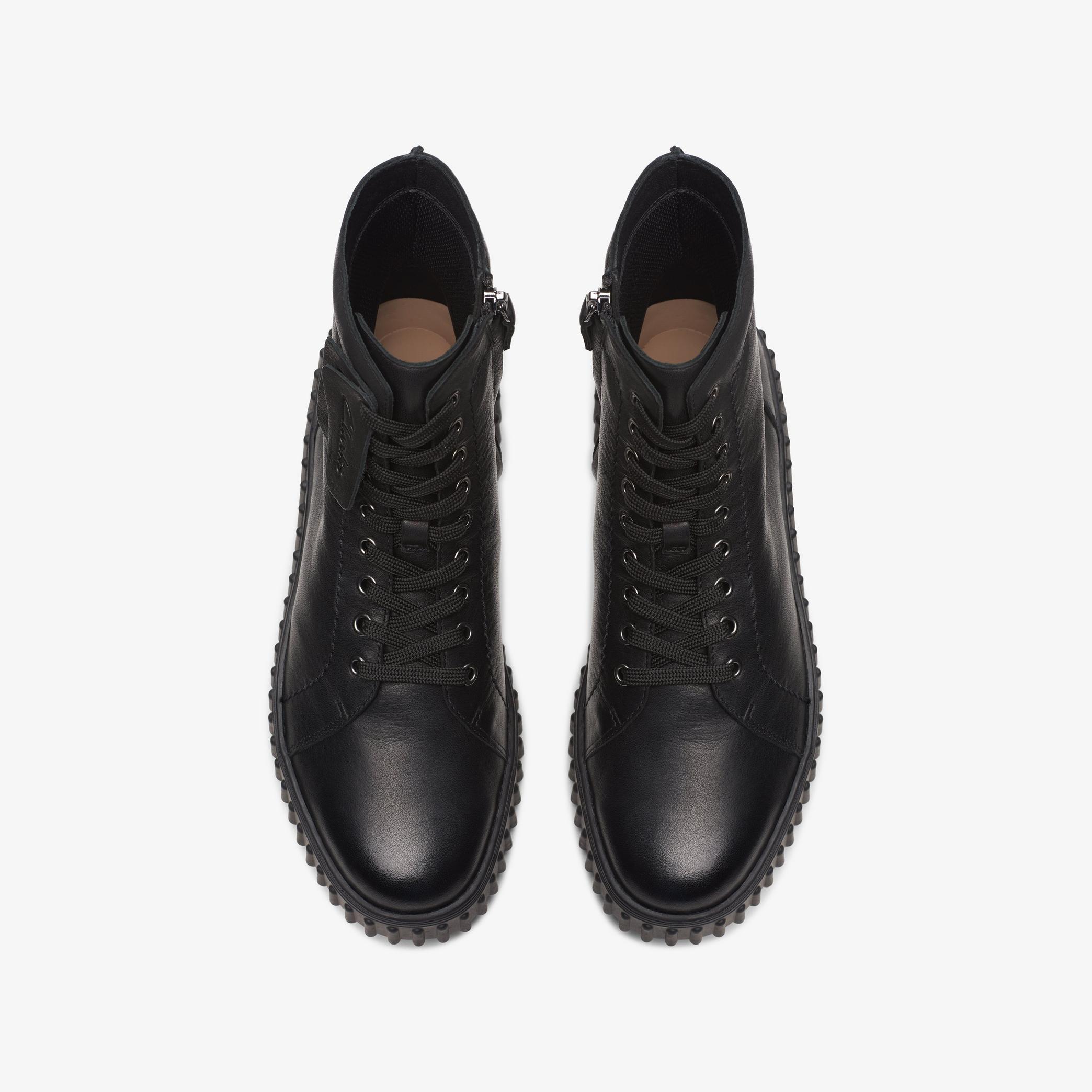 Torhill Rise Black Leather Ankle Boots, view 7 of 8