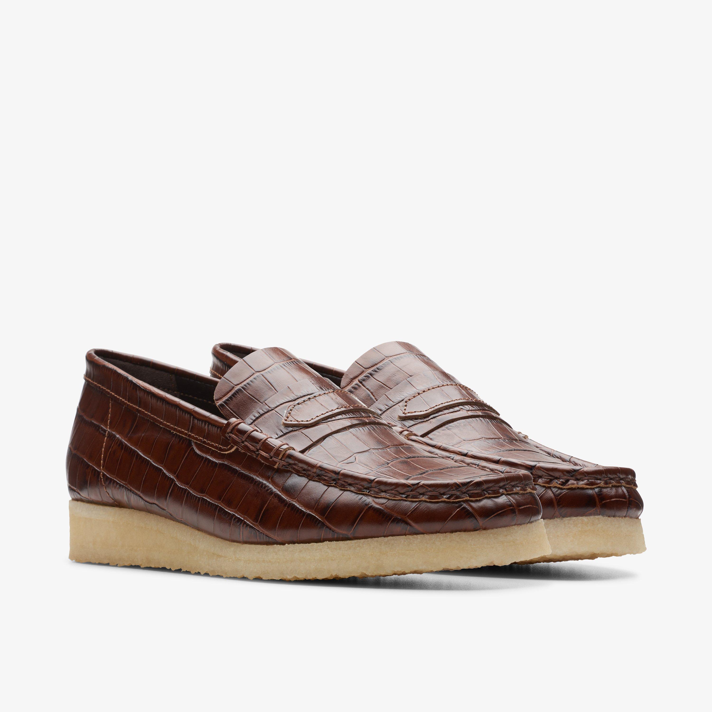 Wallabee Loafer Brown Crocodile Wallabee, view 4 of 6