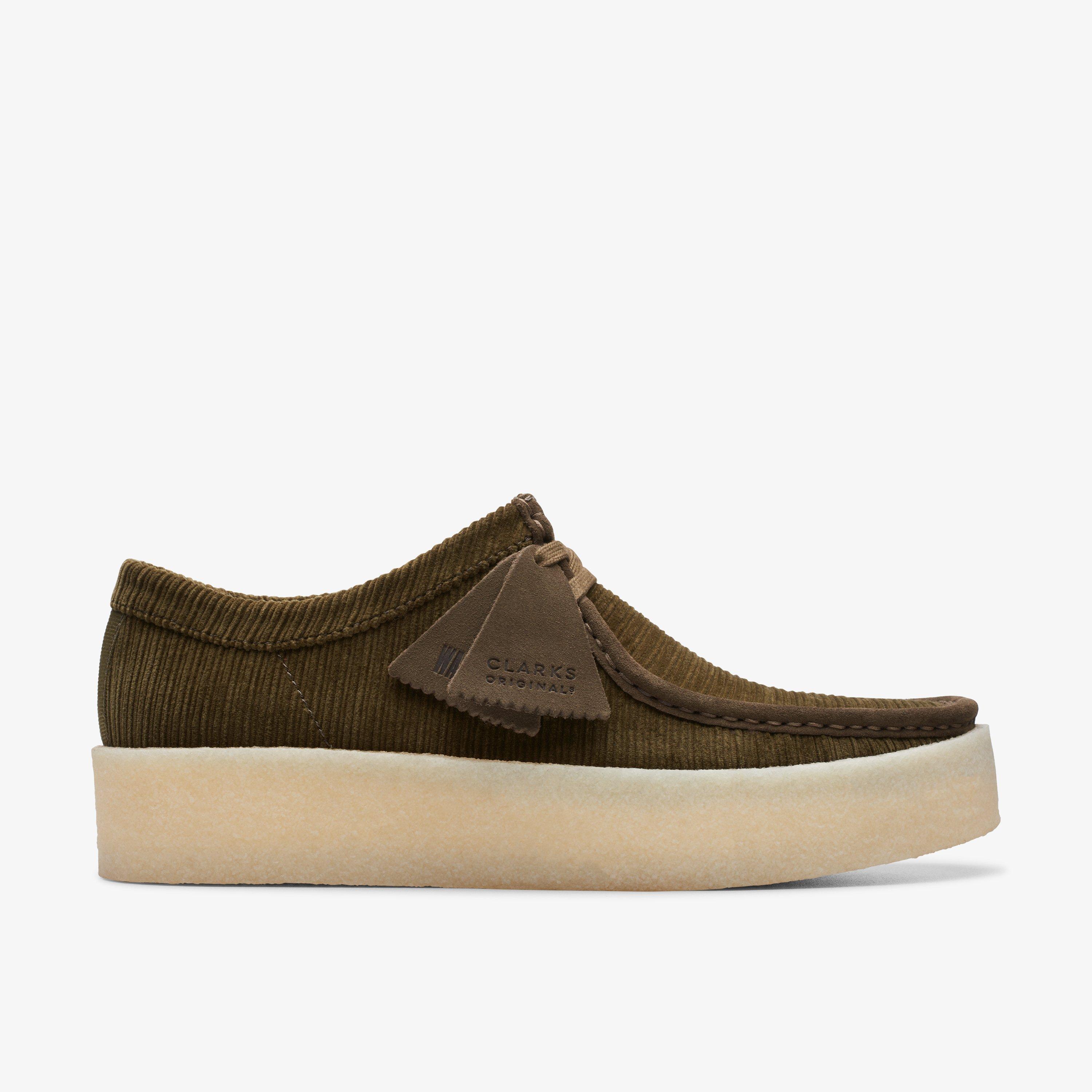 Men Wallabee Cup Green Cord Shoes | Clarks US