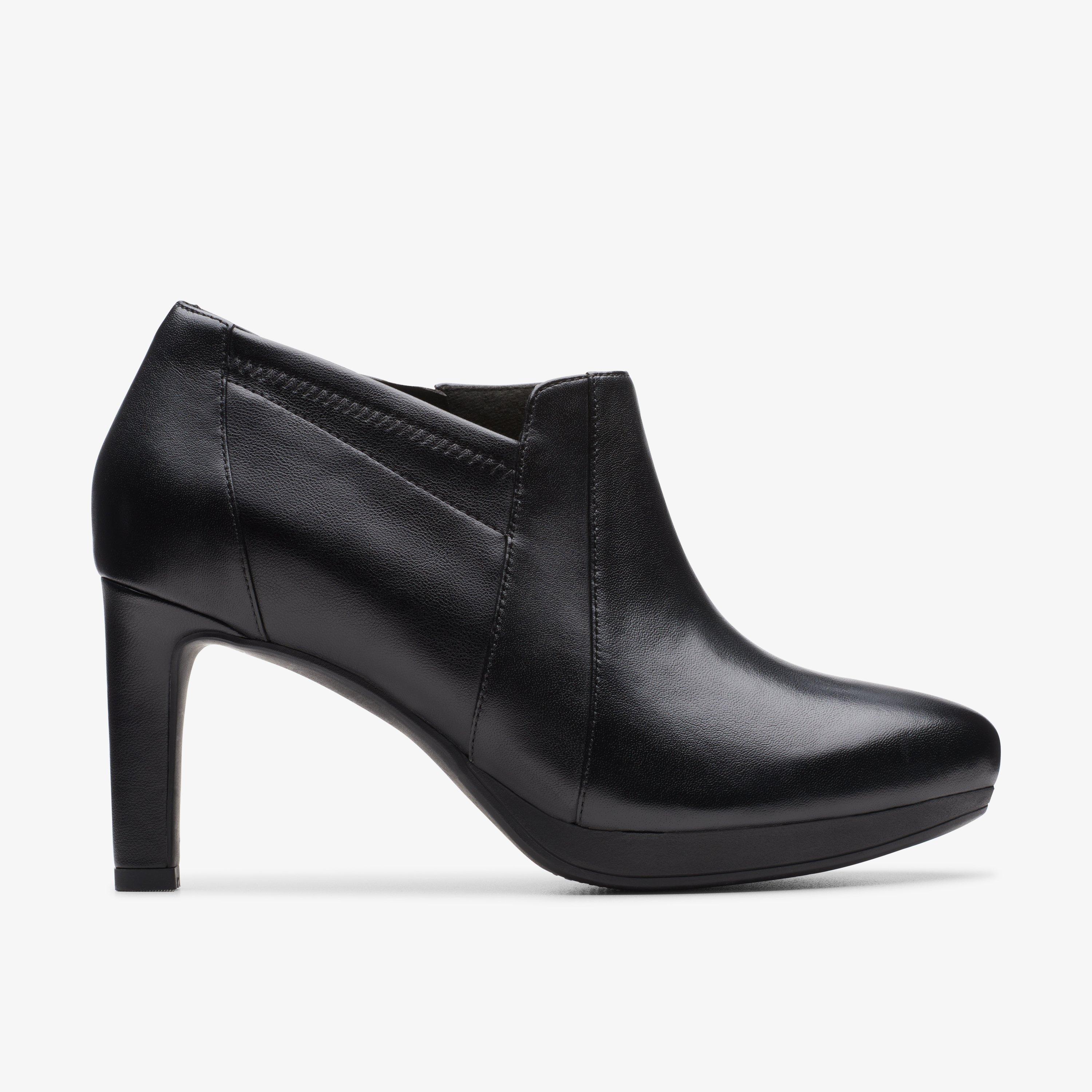 WOMENS Ambyr Hope Black Leather Ankle Boots | Clarks US