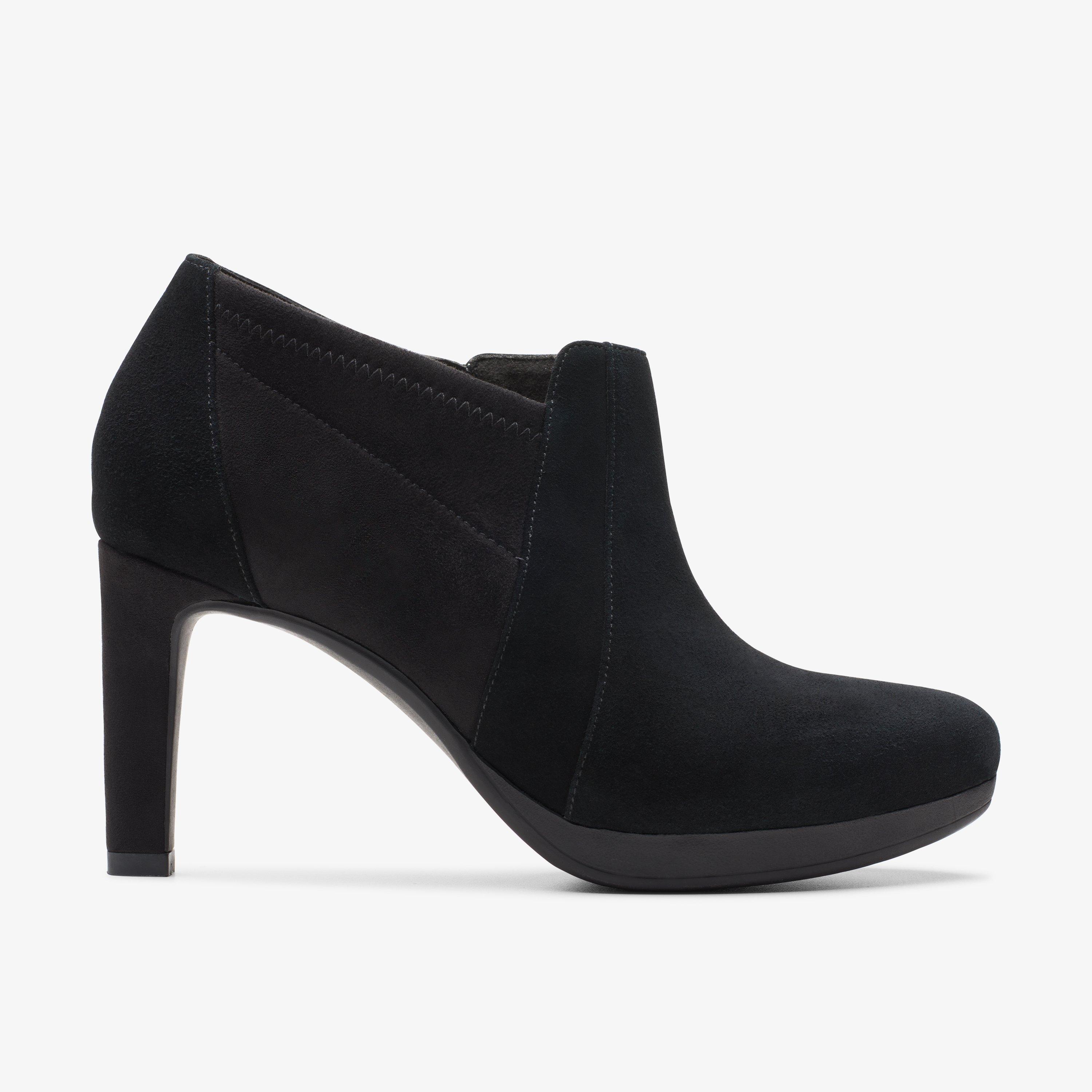 Women Ambyr Hope Black Suede Boots | Clarks US