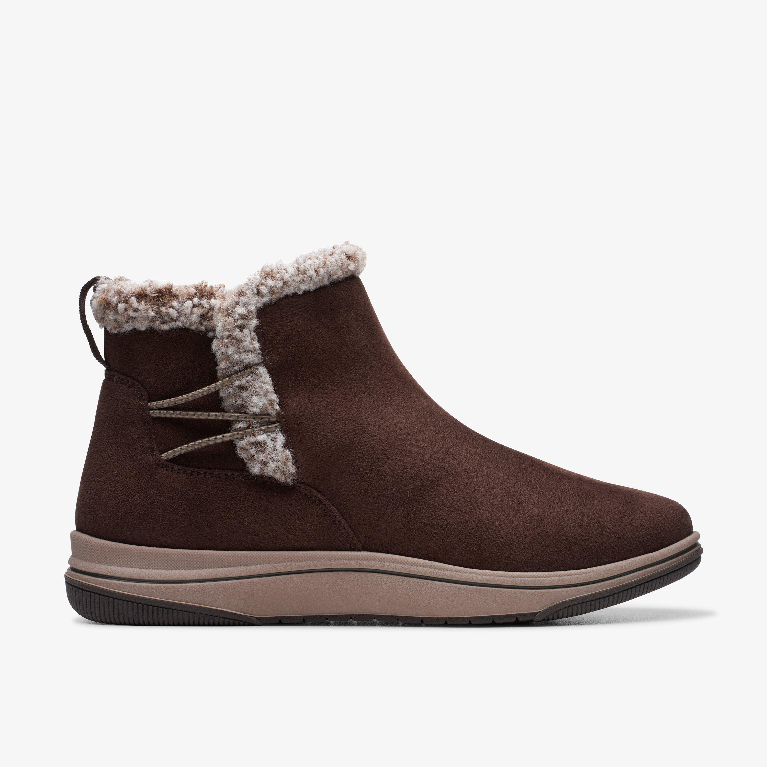 Clarks fur lined ankle boots on sale