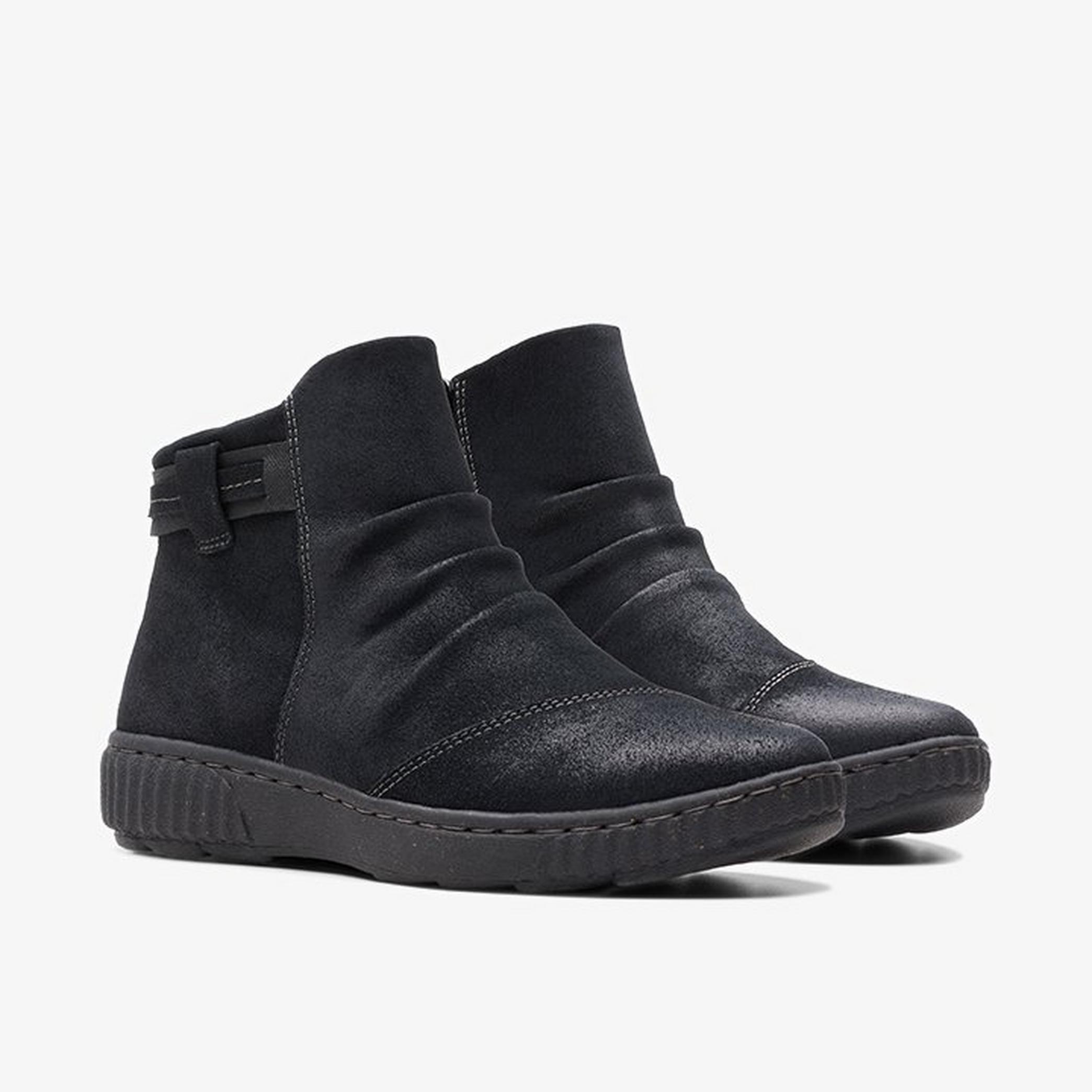 Caroline Derby Black Suede Ankle Boots, view 4 of 6