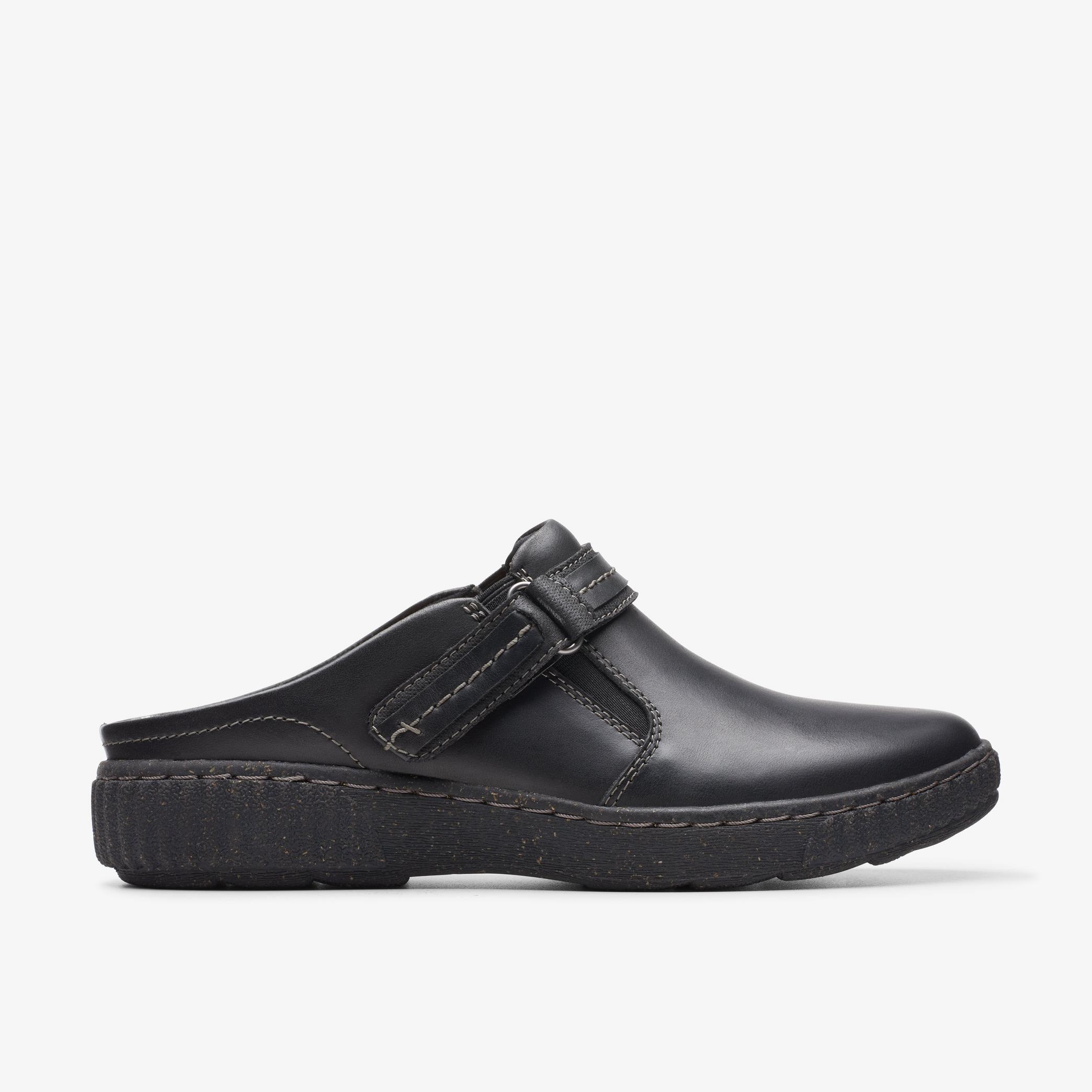 Caroline May Black Leather Mules, view 1 of 6