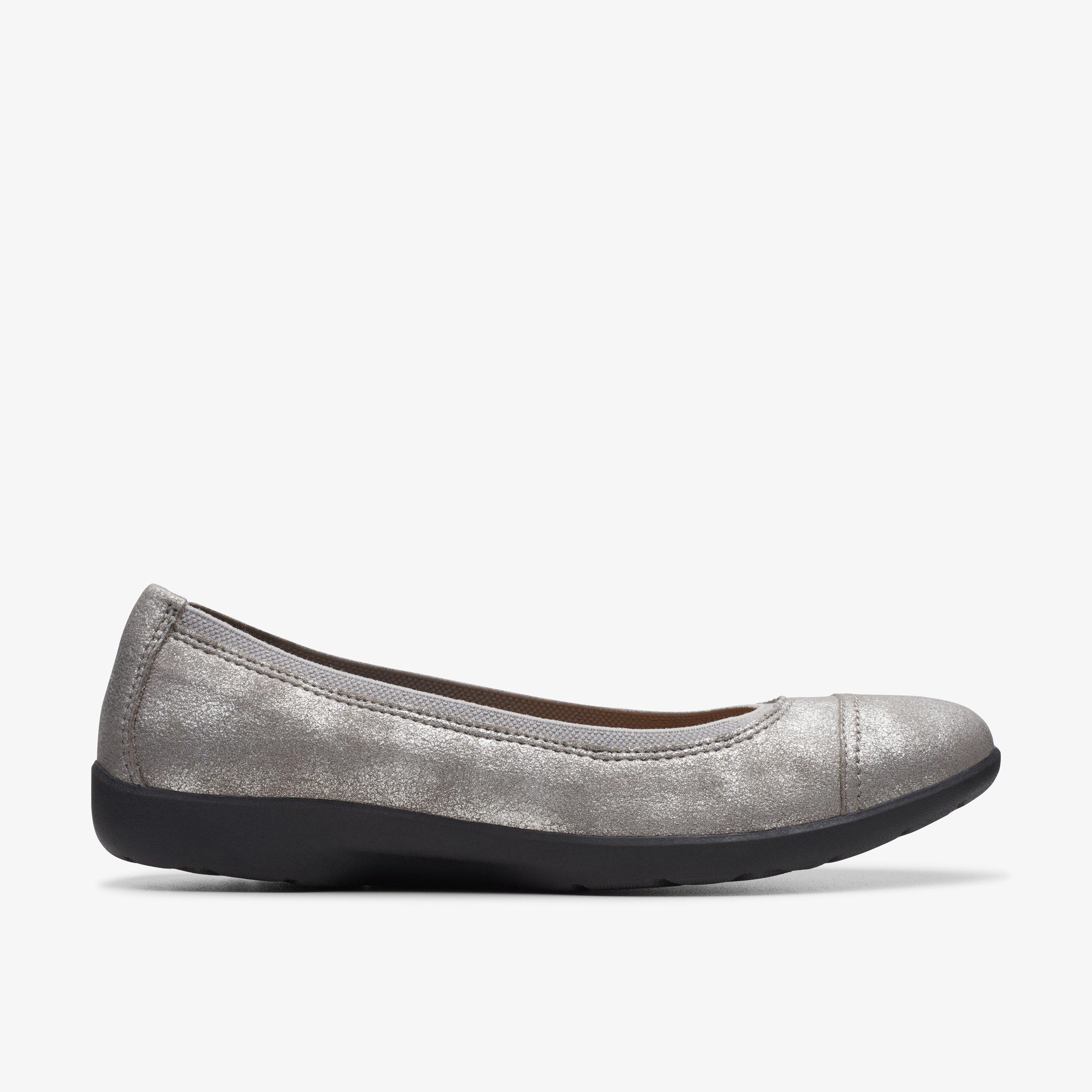 Clarks pewter hot sale shoes