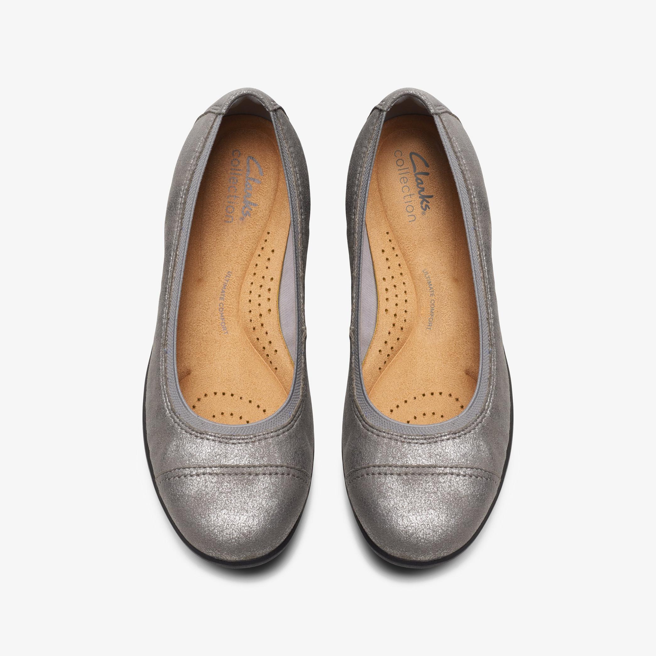 Chaussures ballerines métalliques Meadow Opal, étain, vue 6 de 6