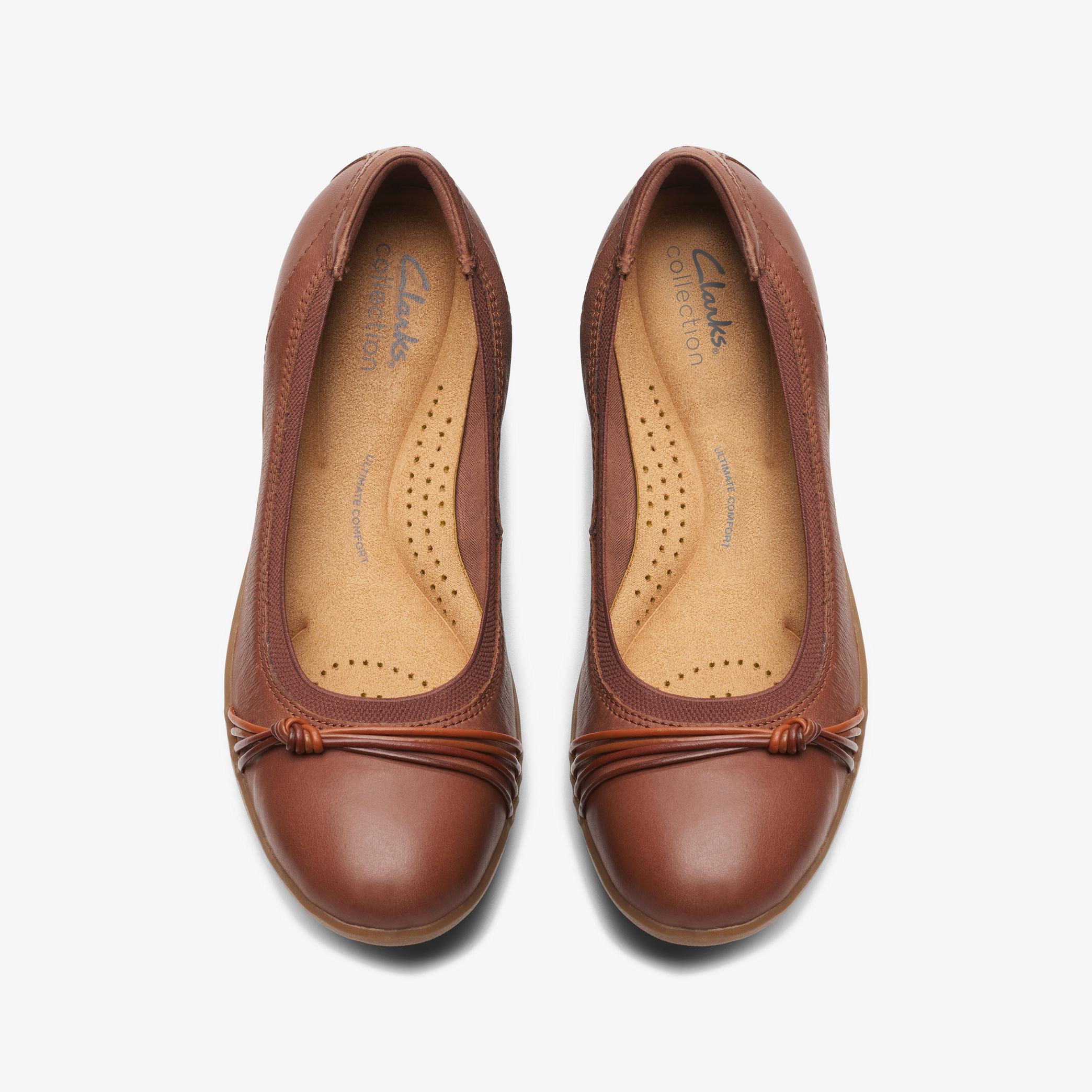 Meadow Rae Tan Leather Ballerina Shoes, view 6 of 6