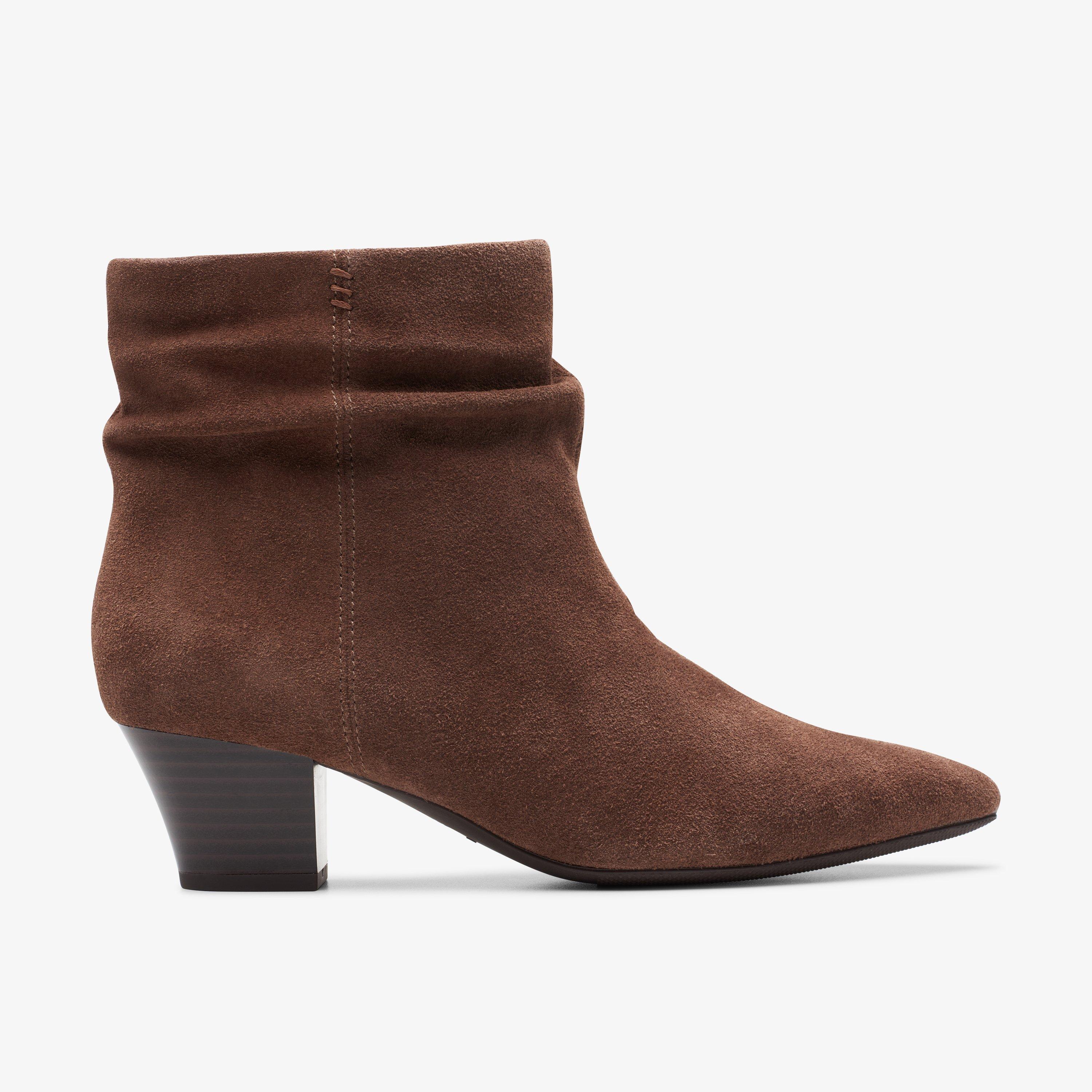 WOMENS Teresa Skip Taupe Suede Ankle Boots | Clarks CA