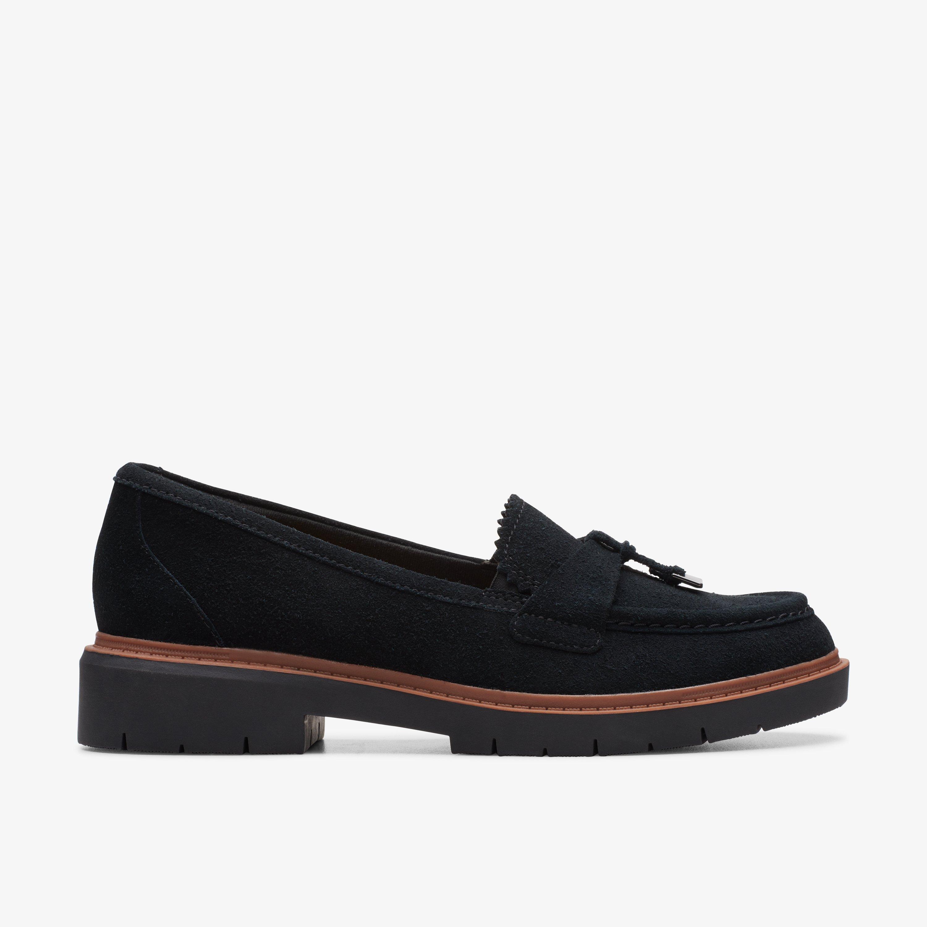 Clarks Westlynn Bella Mocassins Femme - Cuir Noir Élégant Et Confortable Pour Occasions Smart