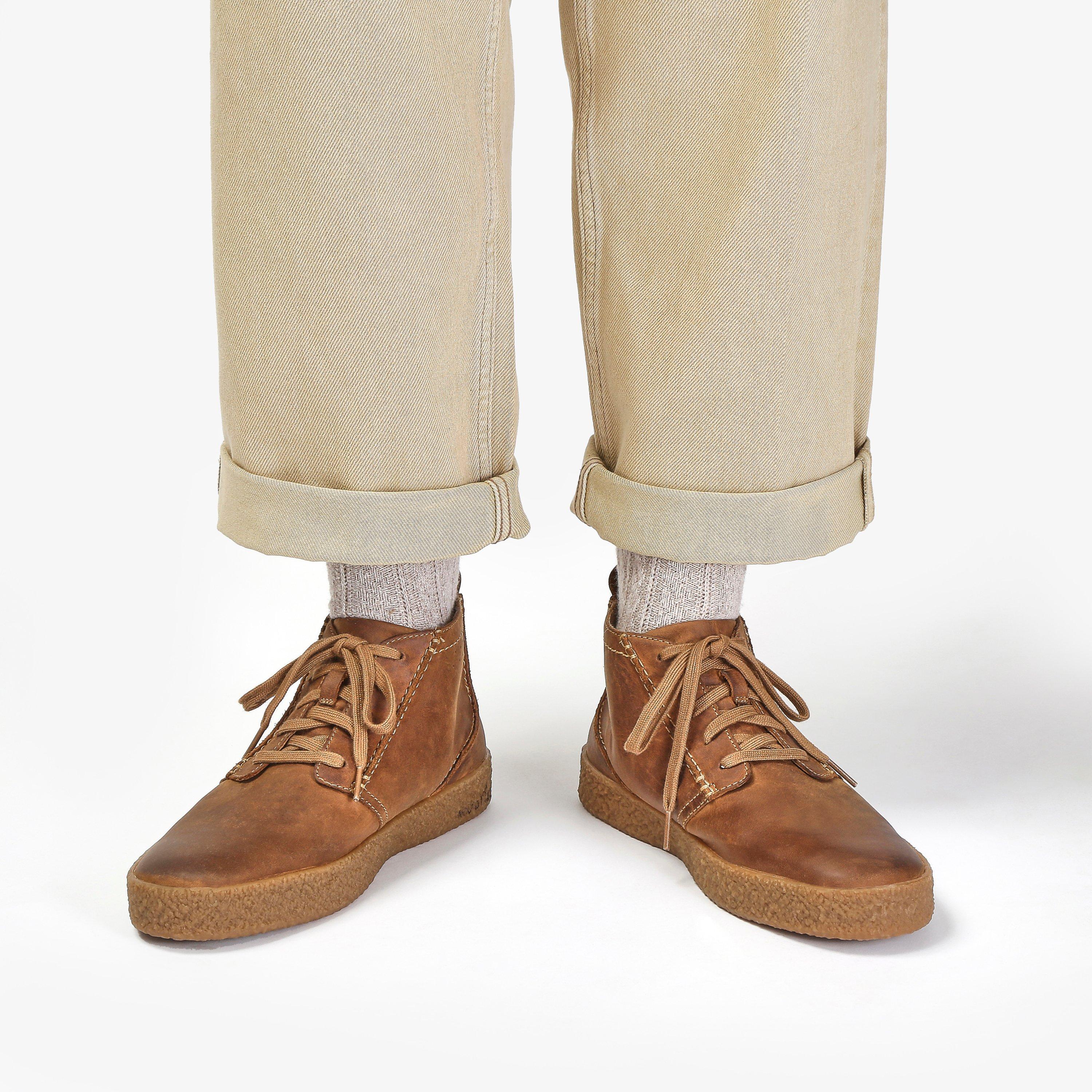 Clarks mens tan store boots