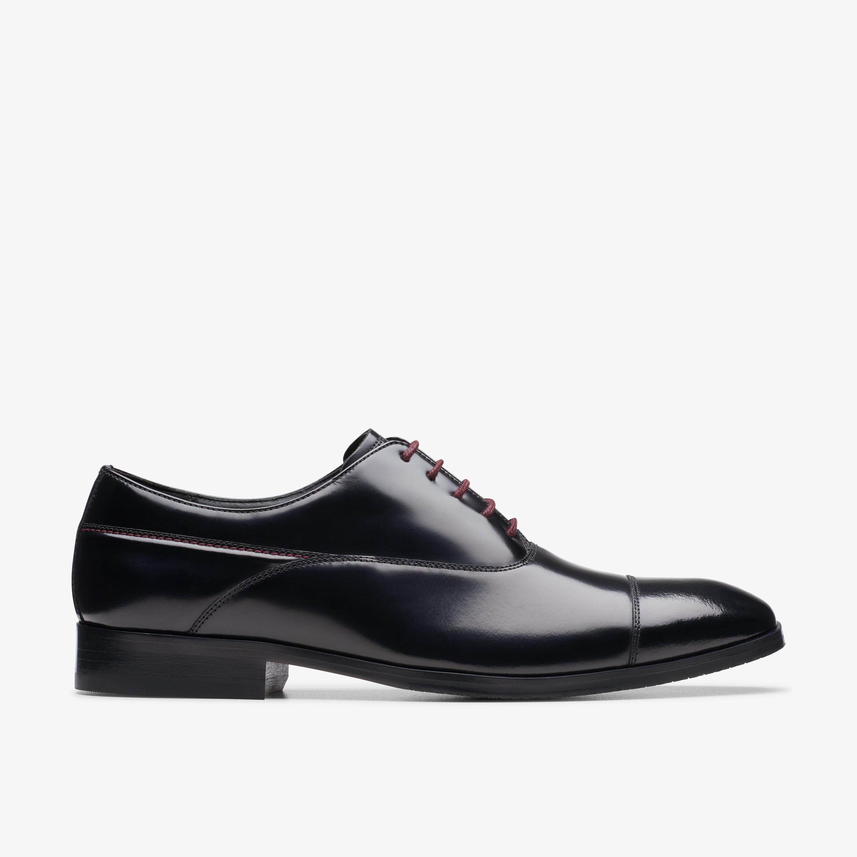 Mens Craft Clifton Go Black Leather Shoes | Clarks Outlet