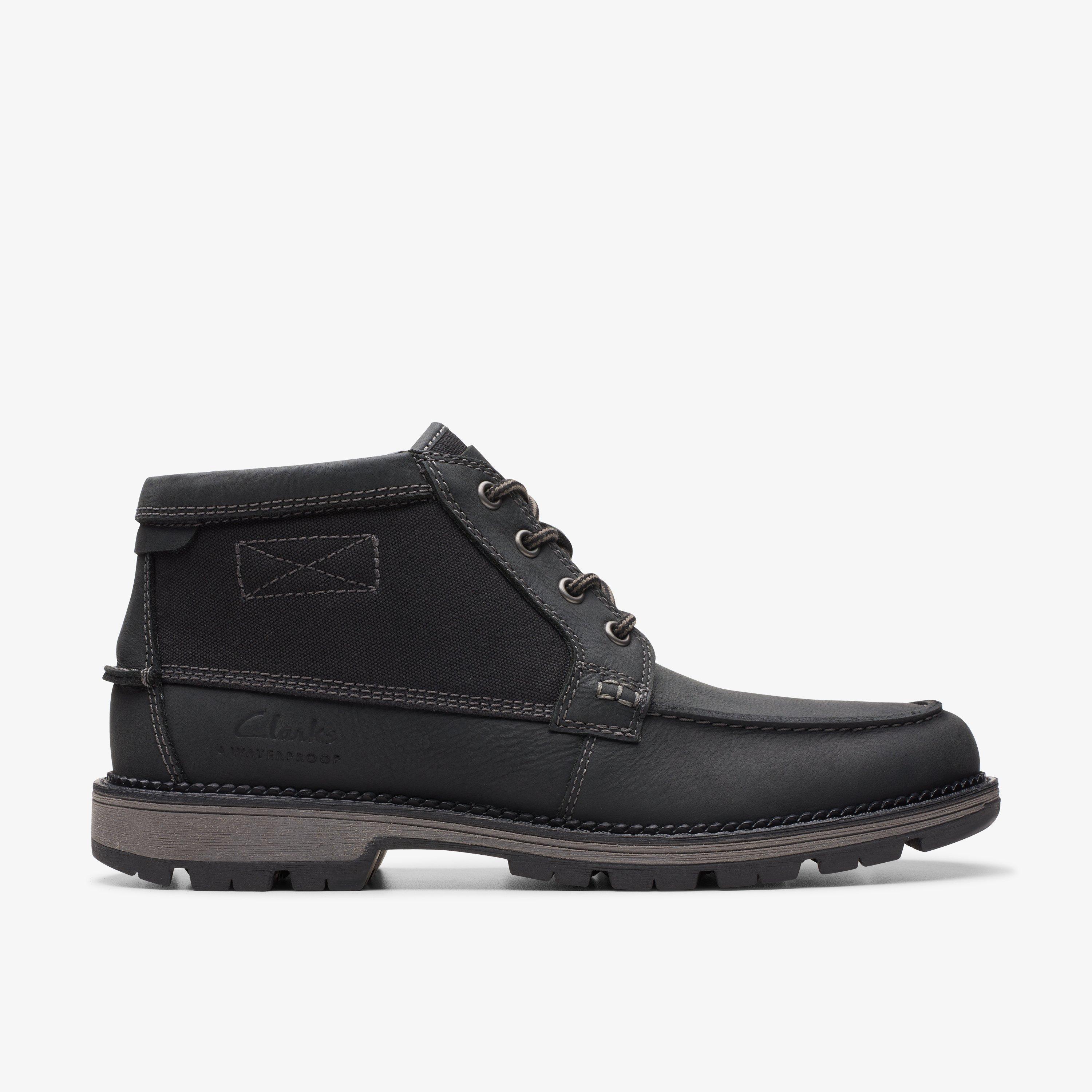 MENS Maplewalk Moc Black Combination Ankle Boots | Clarks US