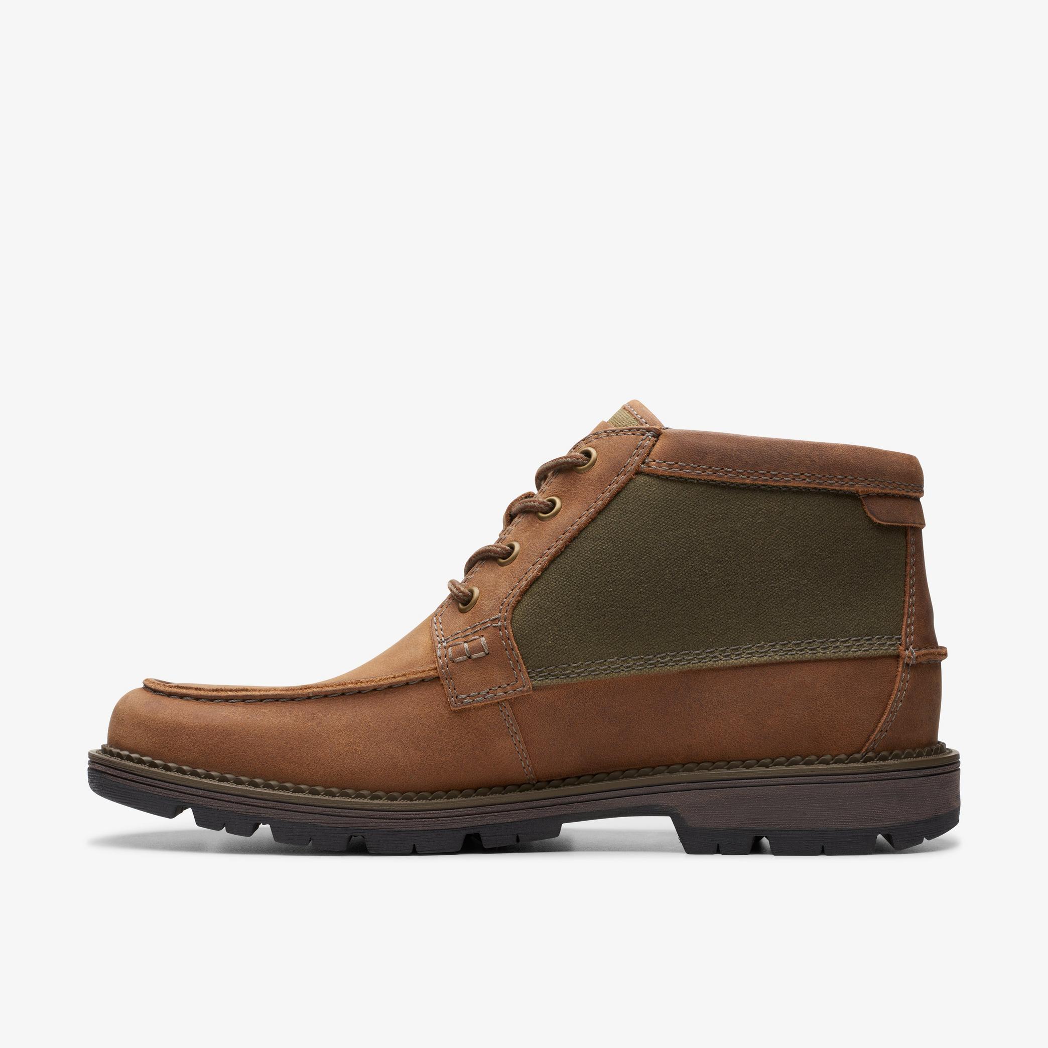 MENS Maplewalk Moc Brown Combination Ankle Boots | Clarks US