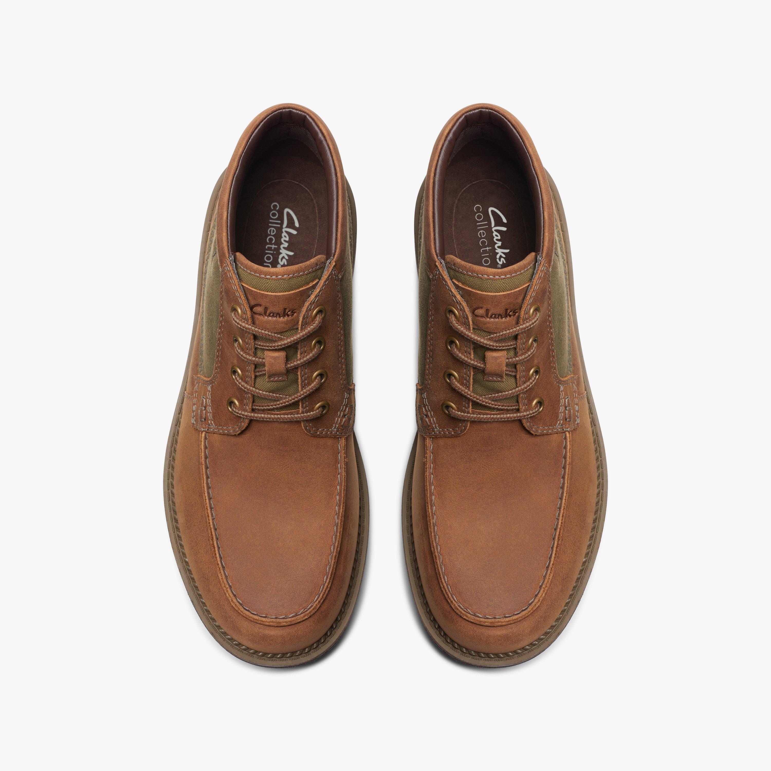 MENS Maplewalk Moc Brown Combination Ankle Boots | Clarks US