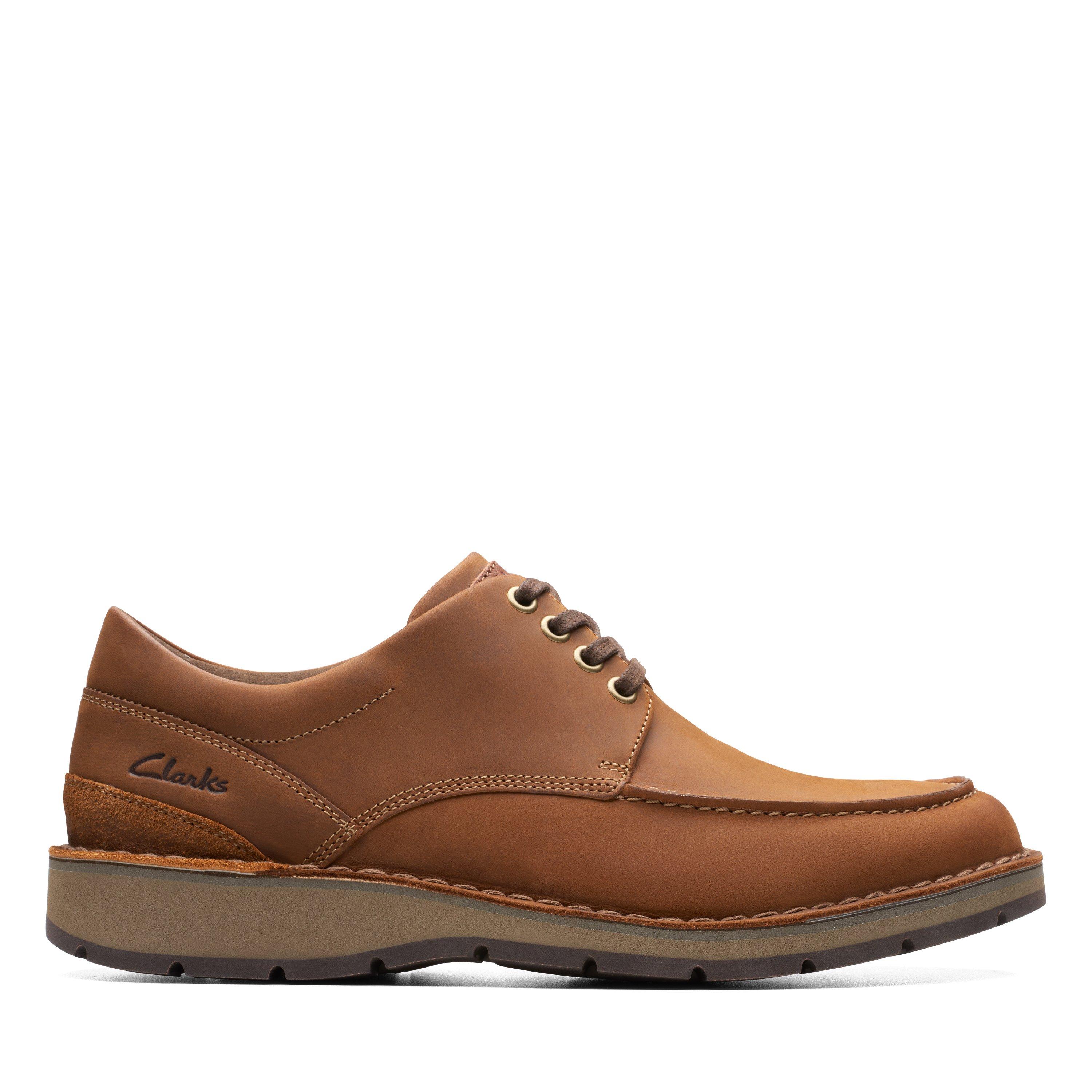 NWT Clarks Men\'s Gravelle Low Tan Leather Oxford Dress Shoe – Size 8 Wide Men main image 2