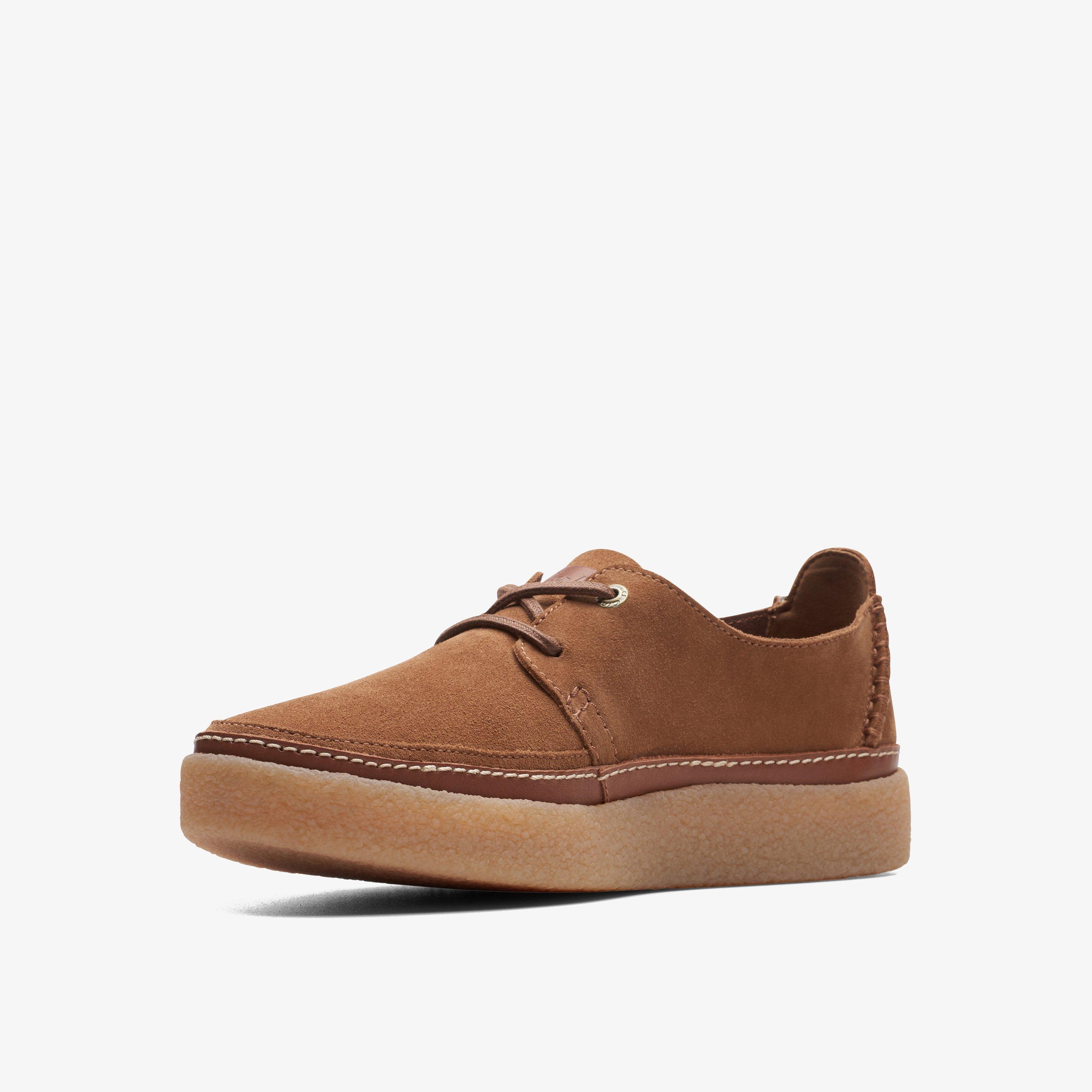 Oakpark Lace Cola Suede Trainers Boat Shoes, view 4 of 6