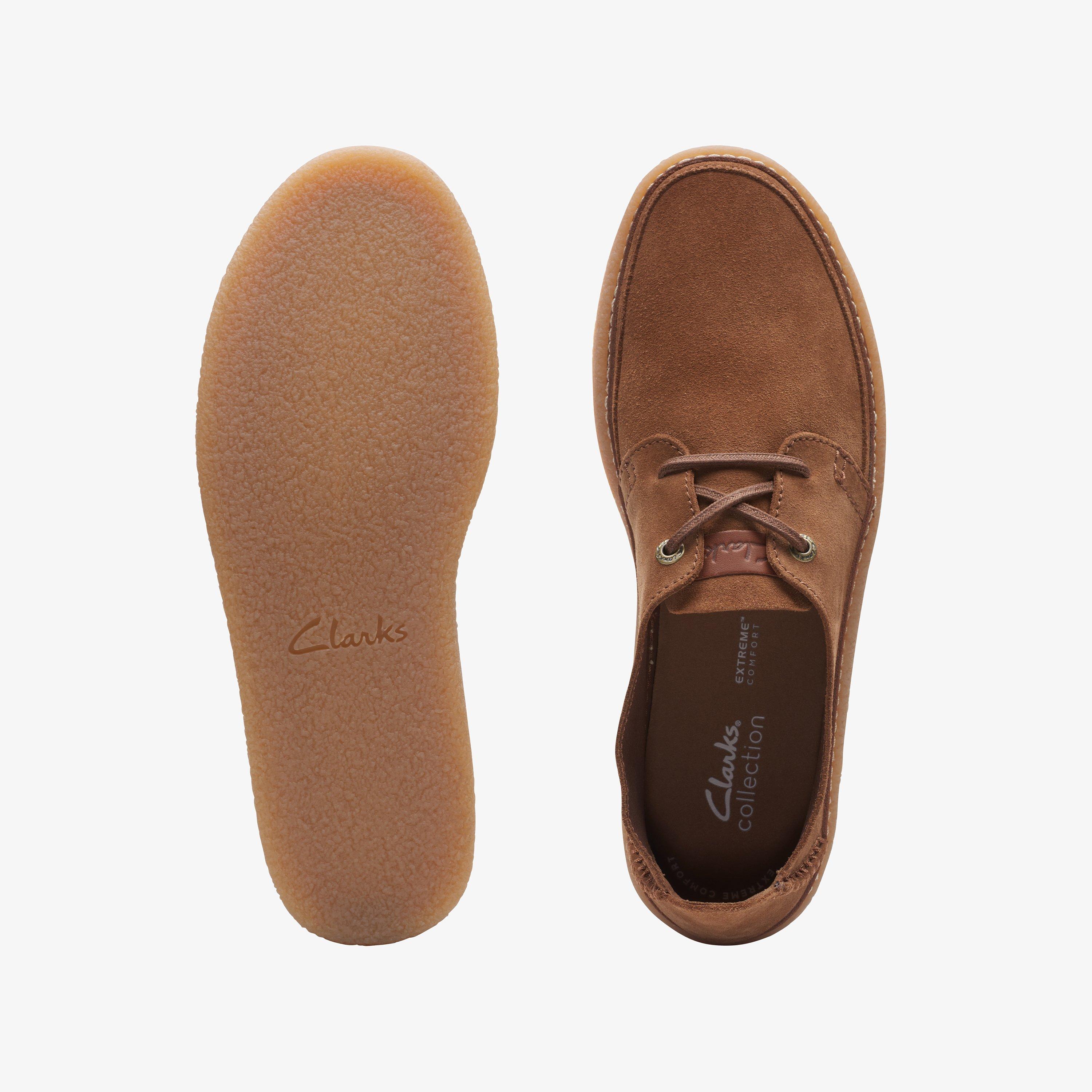 Oakpark Lace Cola Suede Trainers Boat Shoes, view 6 of 6