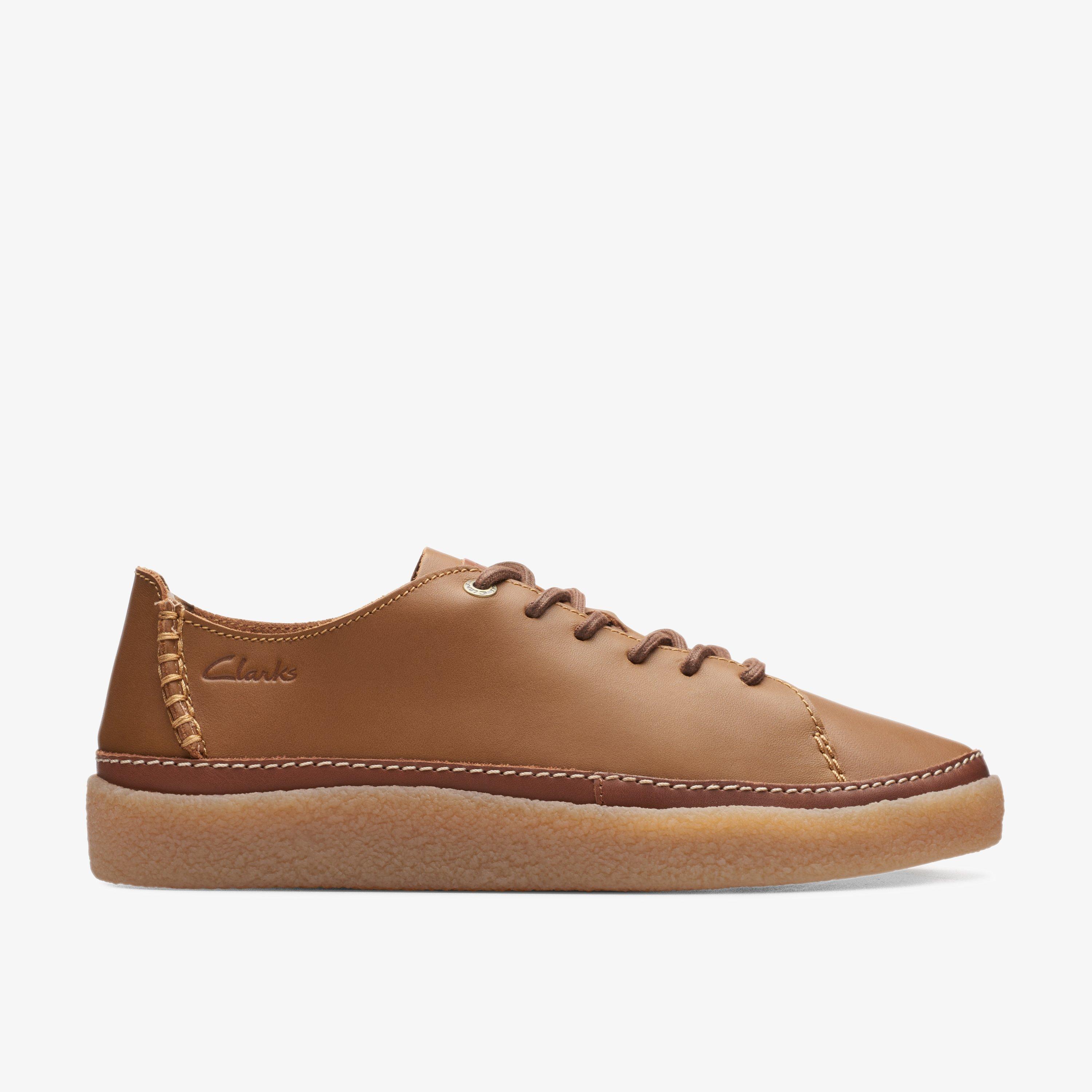 Oakpark Low Tan Leather Trainers, view 1 of 6