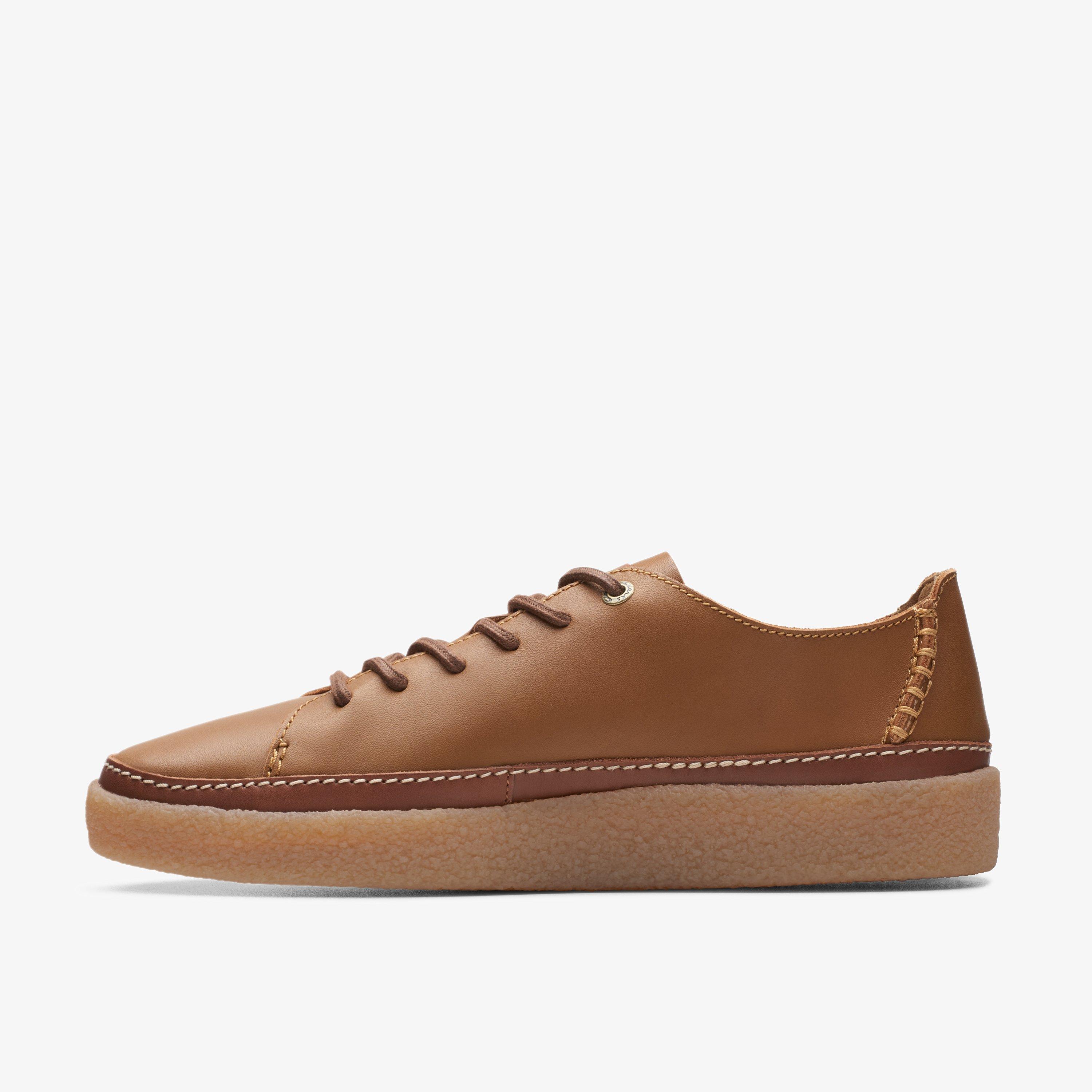 Oakpark Low Tan Leather Trainers, view 2 of 6