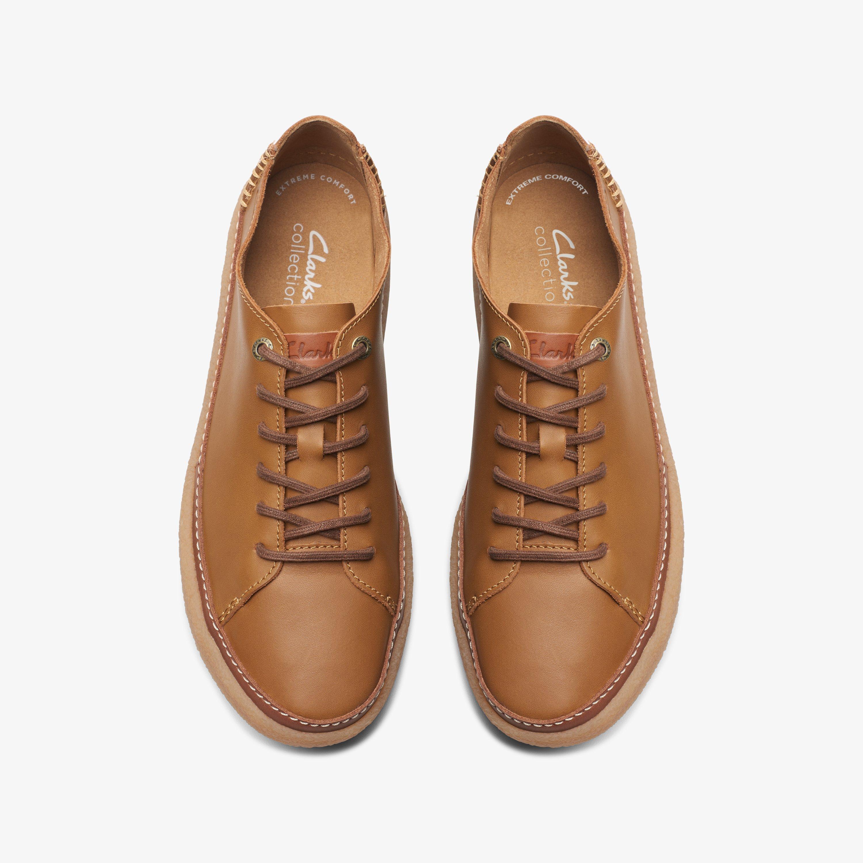 Oakpark Low Tan Leather Trainers, view 6 of 6