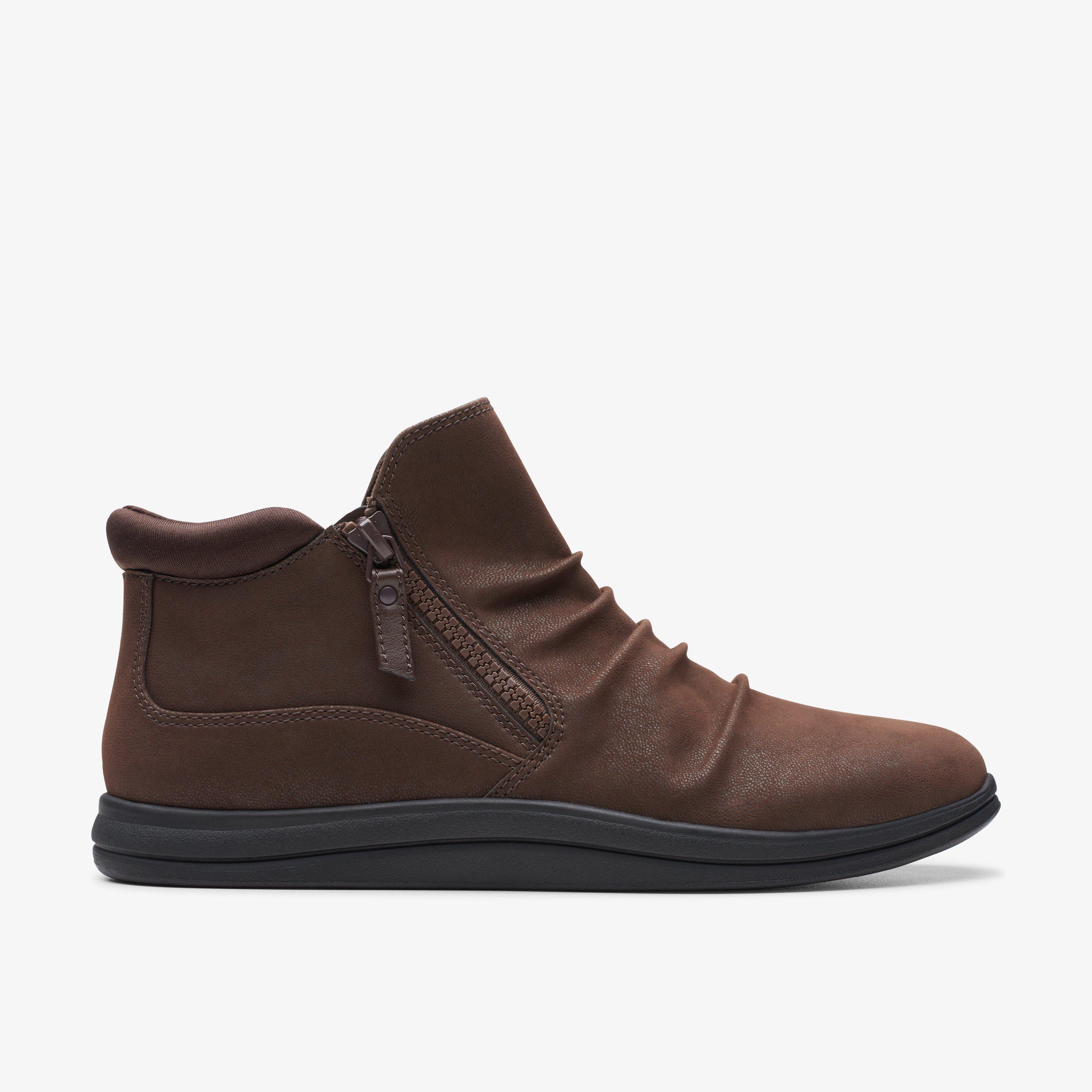 Clarks boots womens brown on sale