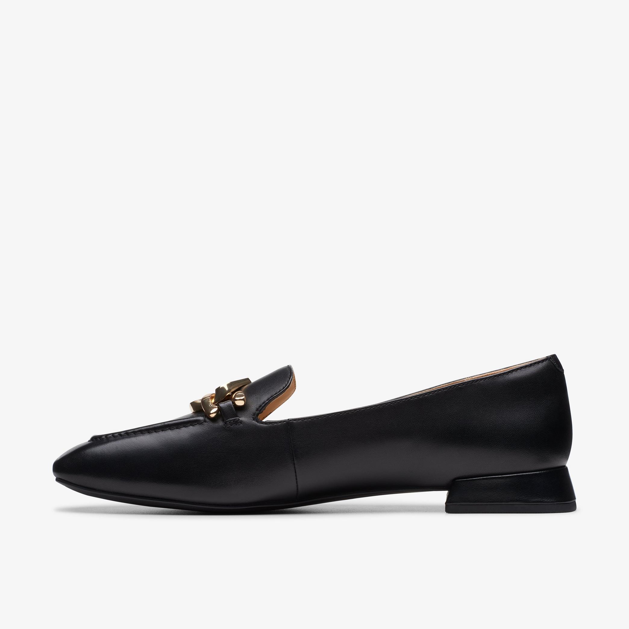 Women Ubree15 Trim Black Leather Shoes | Clarks US