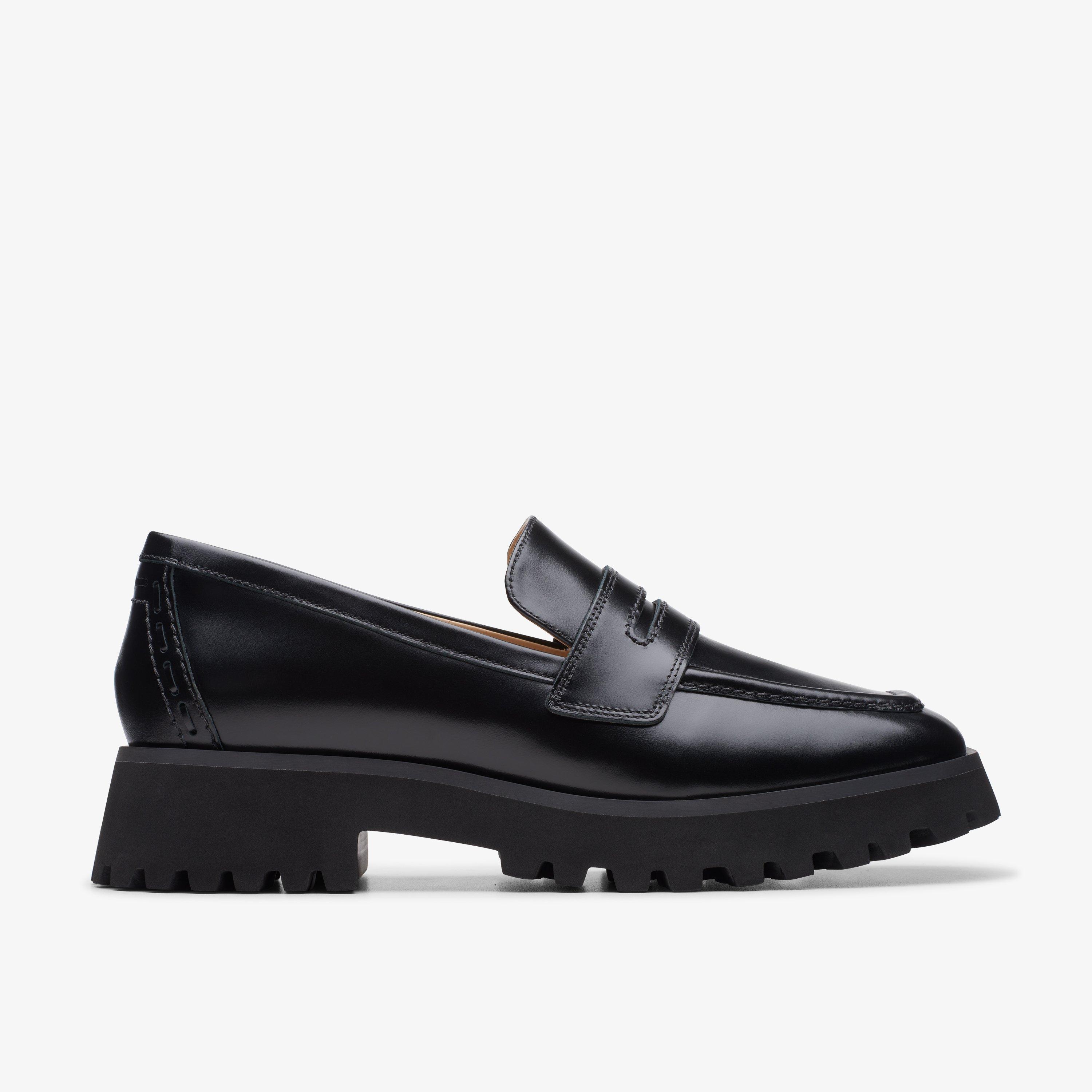 Womens black loafers on sale uk