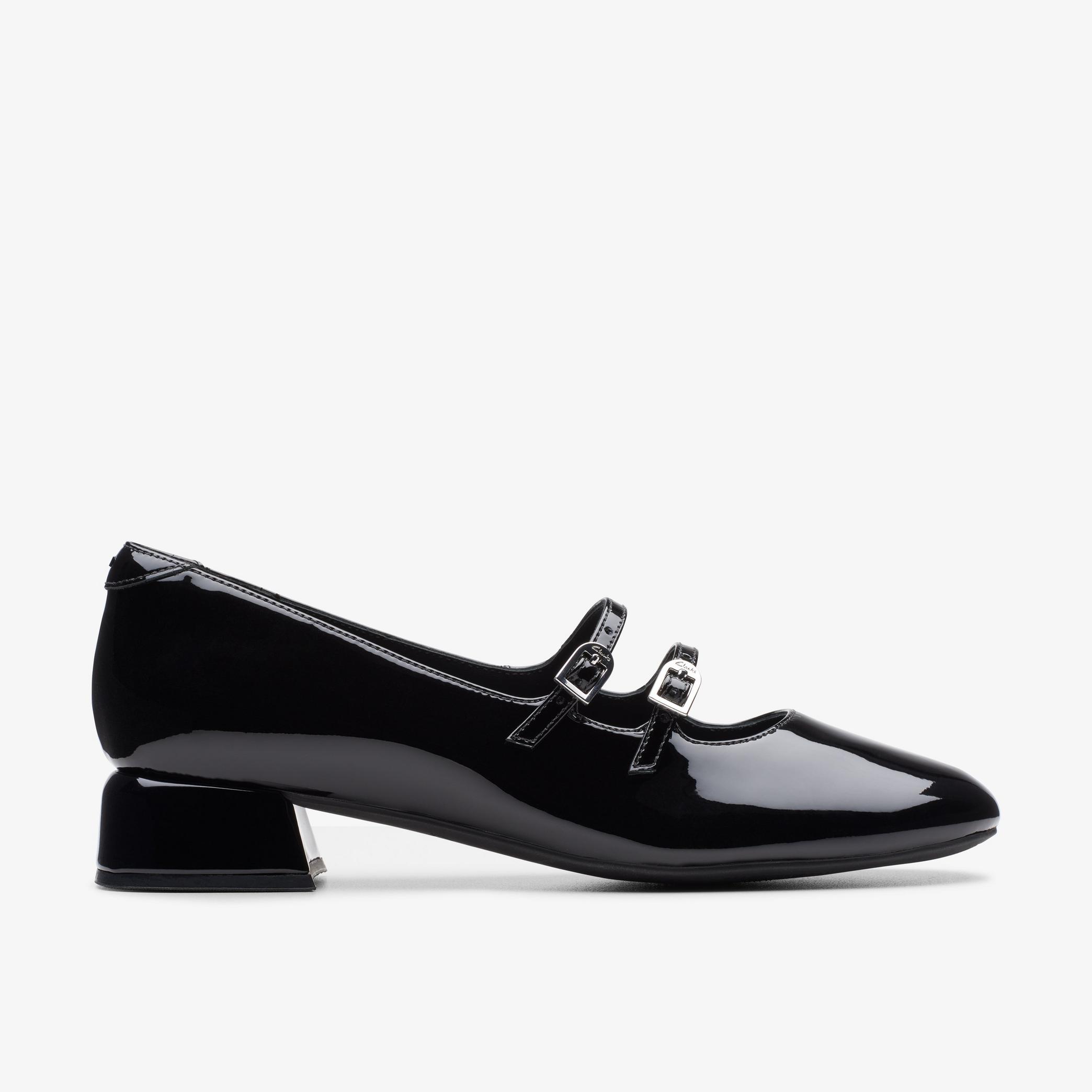 Women Daiss30 Shine Black Pat Shoes | Clarks US