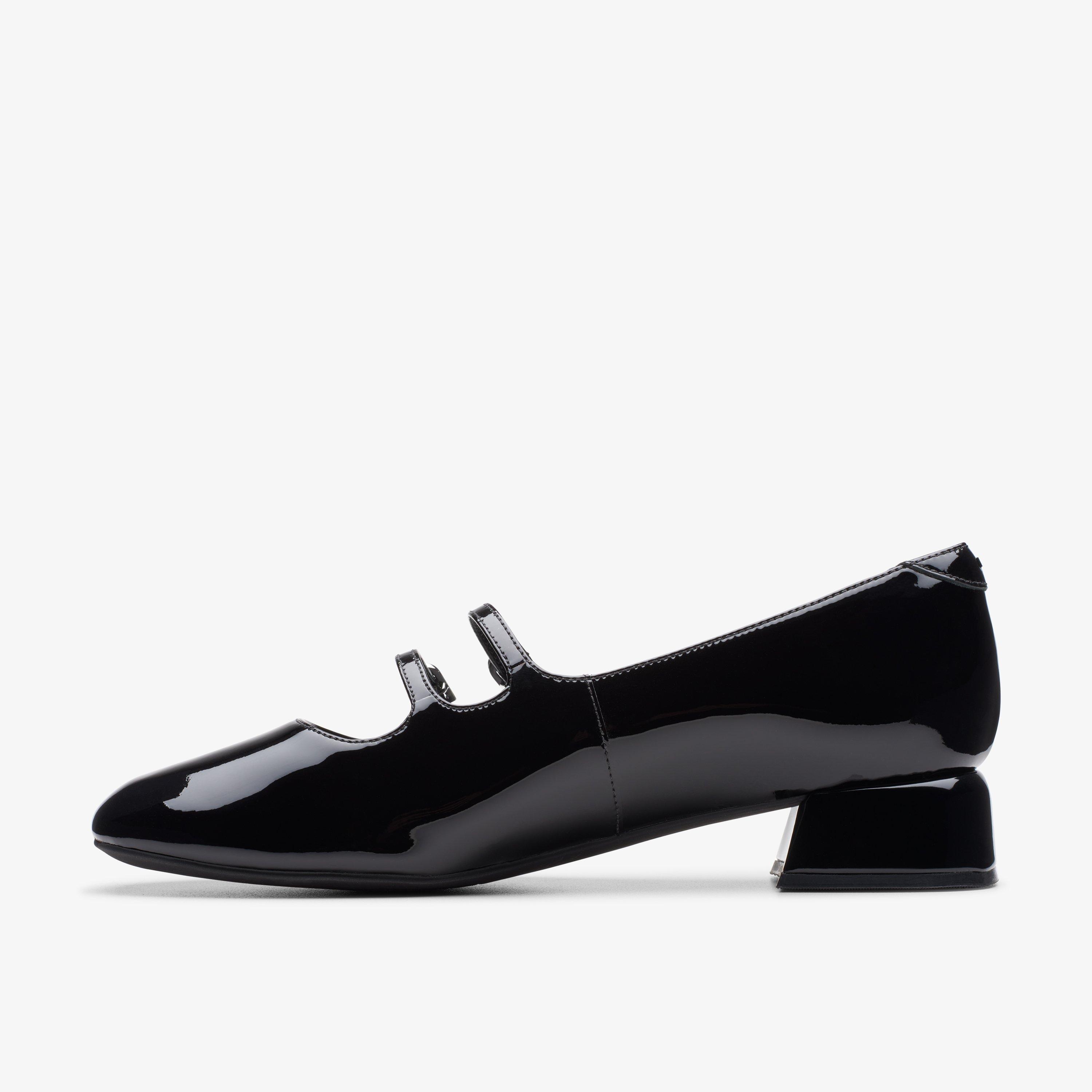 Womens Daiss30 Shine Black Patent Mary Jane Shoes Clarks UK