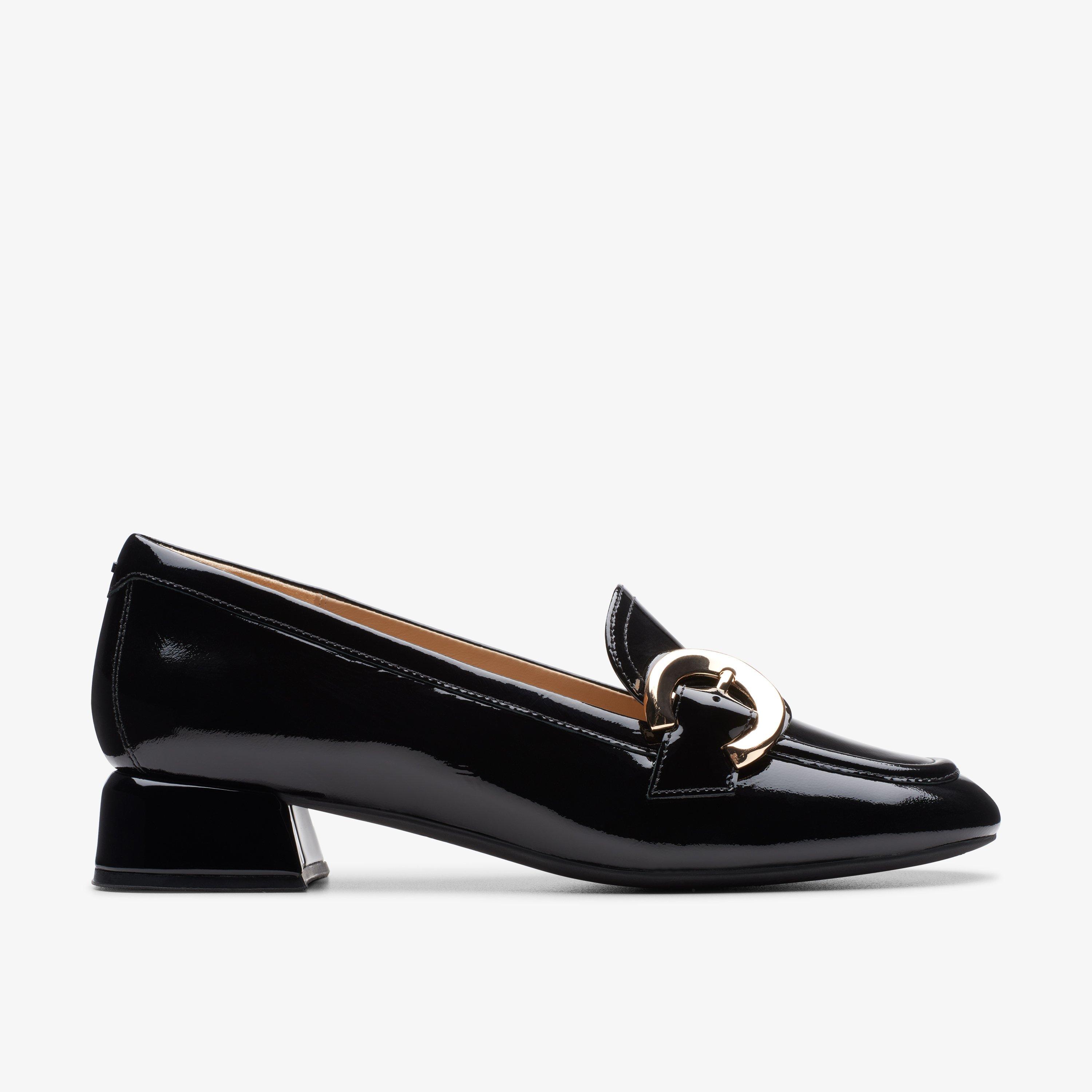 Womens Daiss30 Trim Black Patent Loafers | Clarks UK
