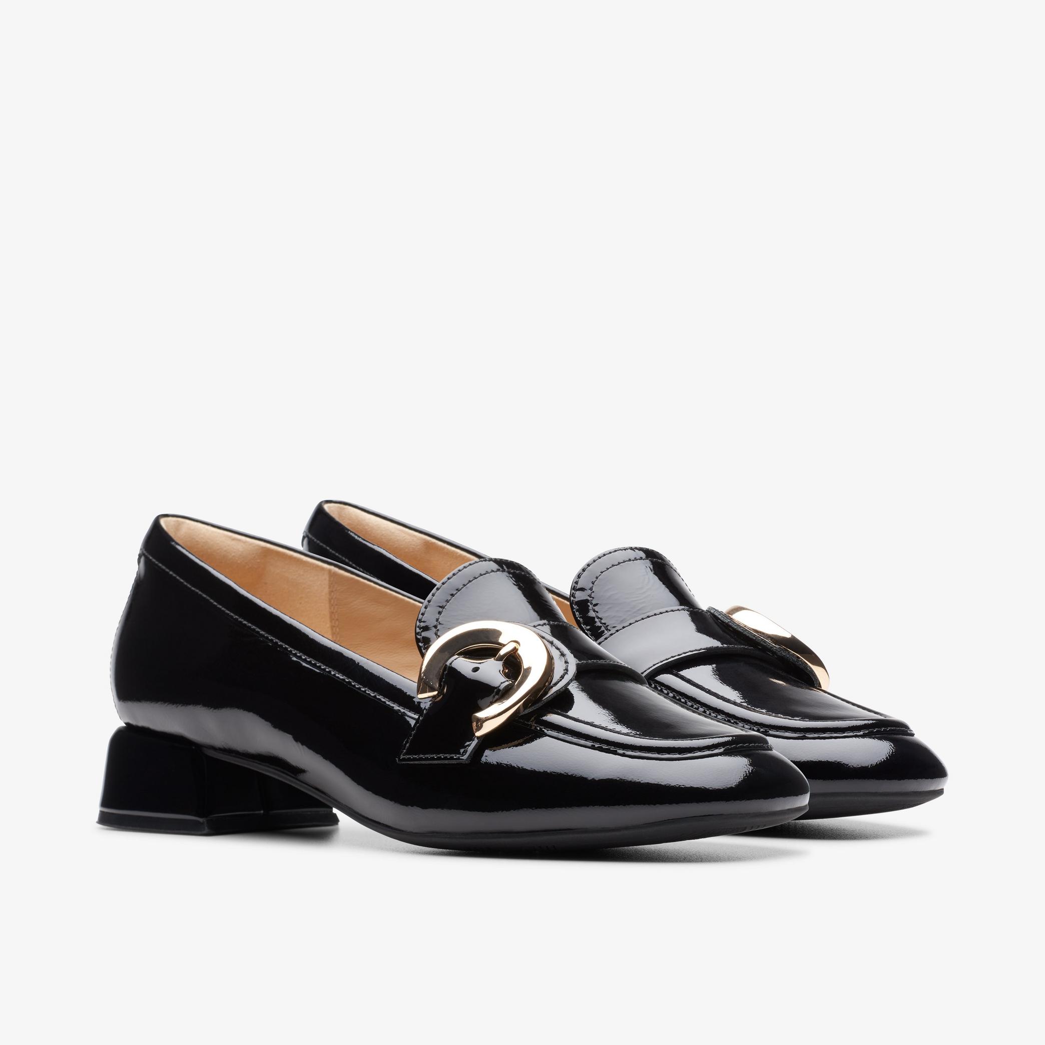WOMENS Daiss 30 Trim Black Patent Loafers | Clarks US