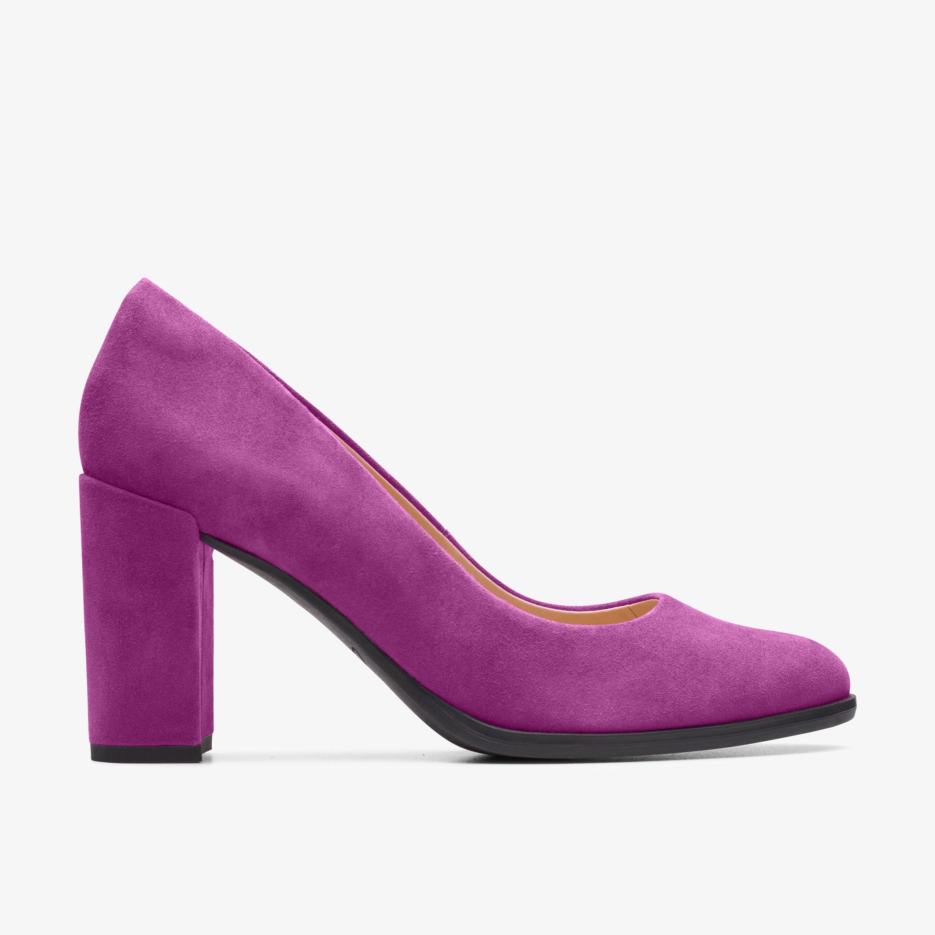 Clarks store pumps purple