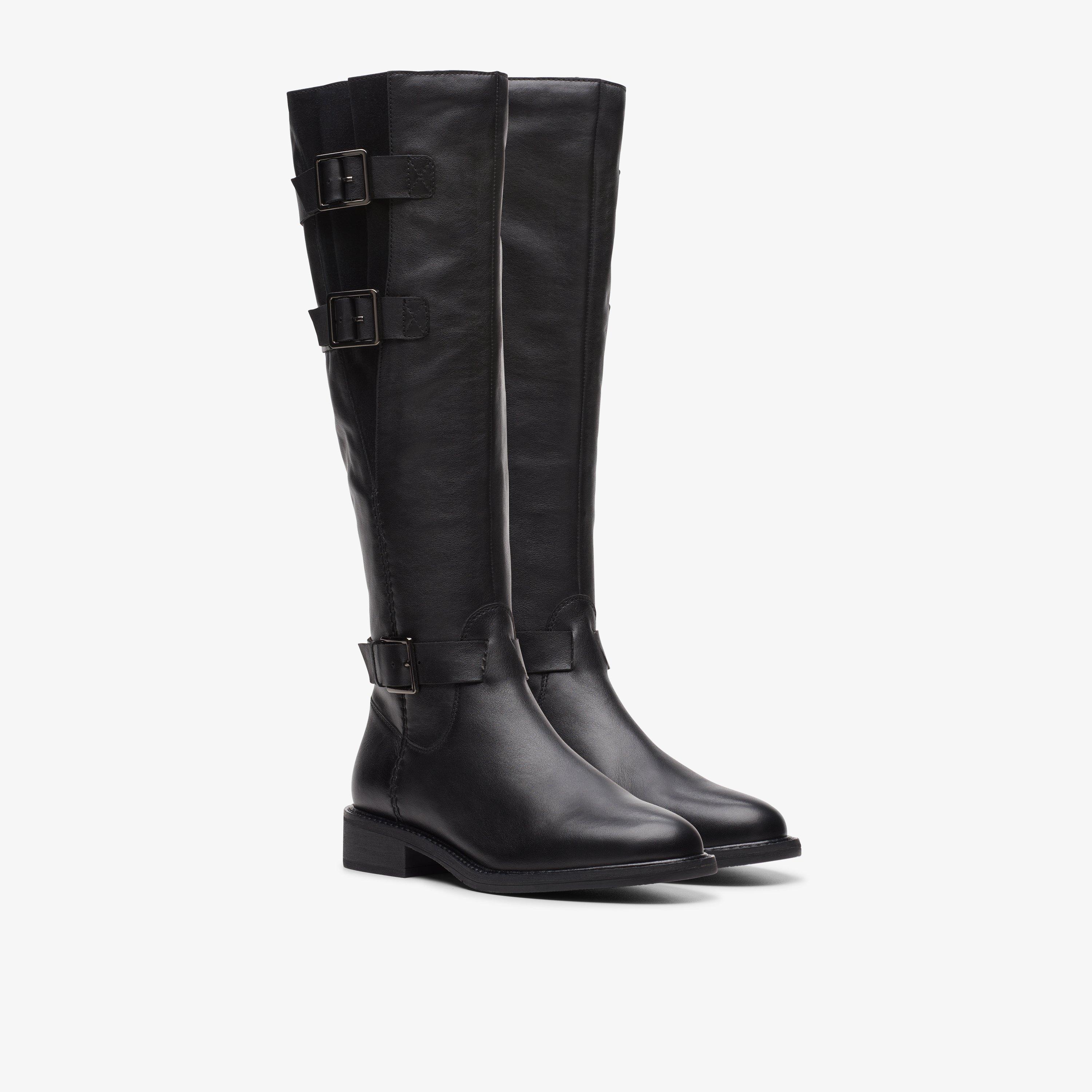 Clarks wide calf boots online