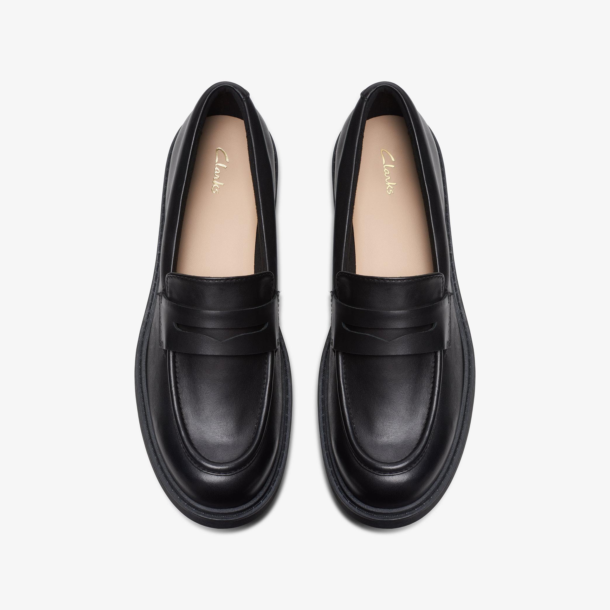 WOMENS Orinoco 2 Penny Black Leather Loafers | Clarks US