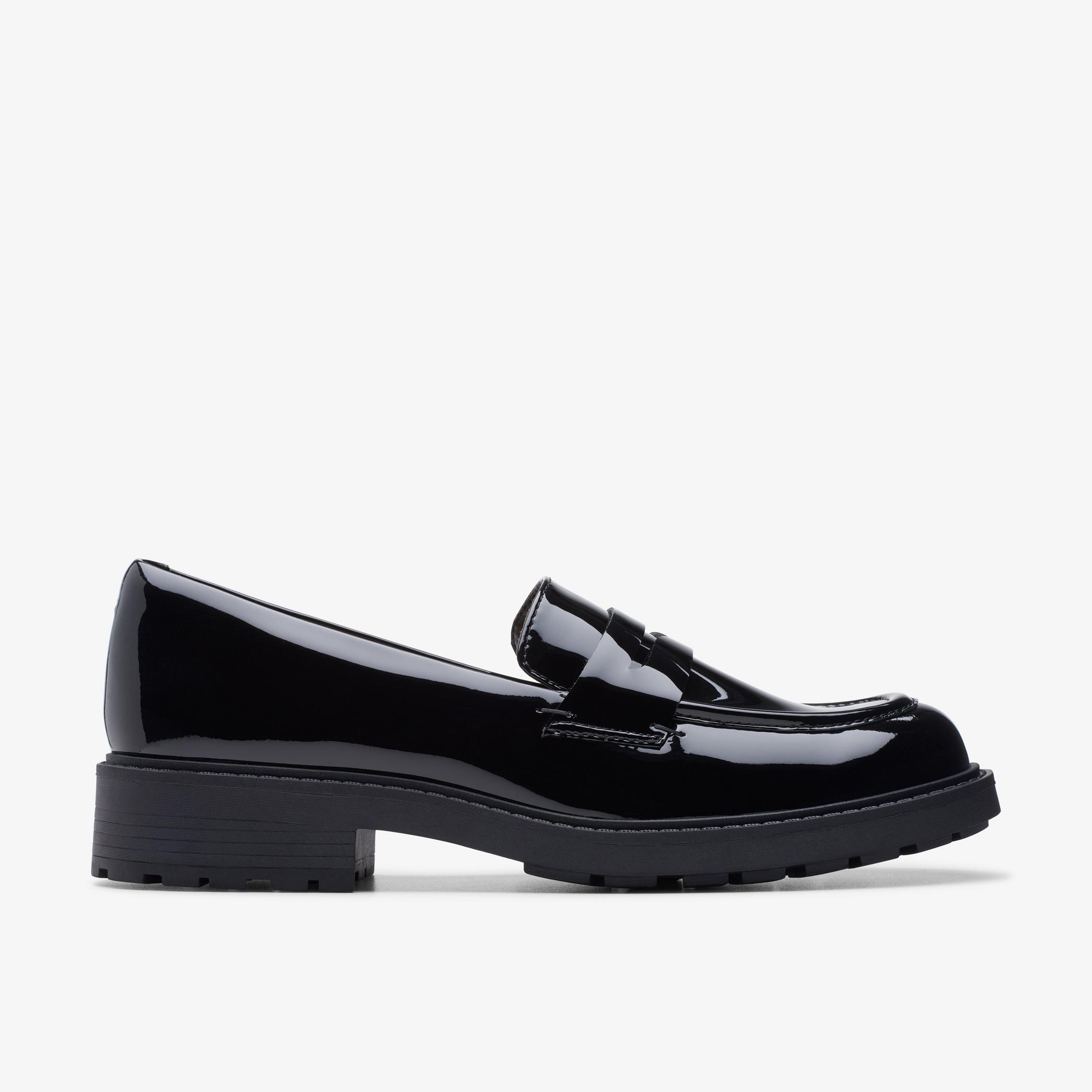 Womens Orinoco 2 Penny Black Patent Loafers | Clarks UK