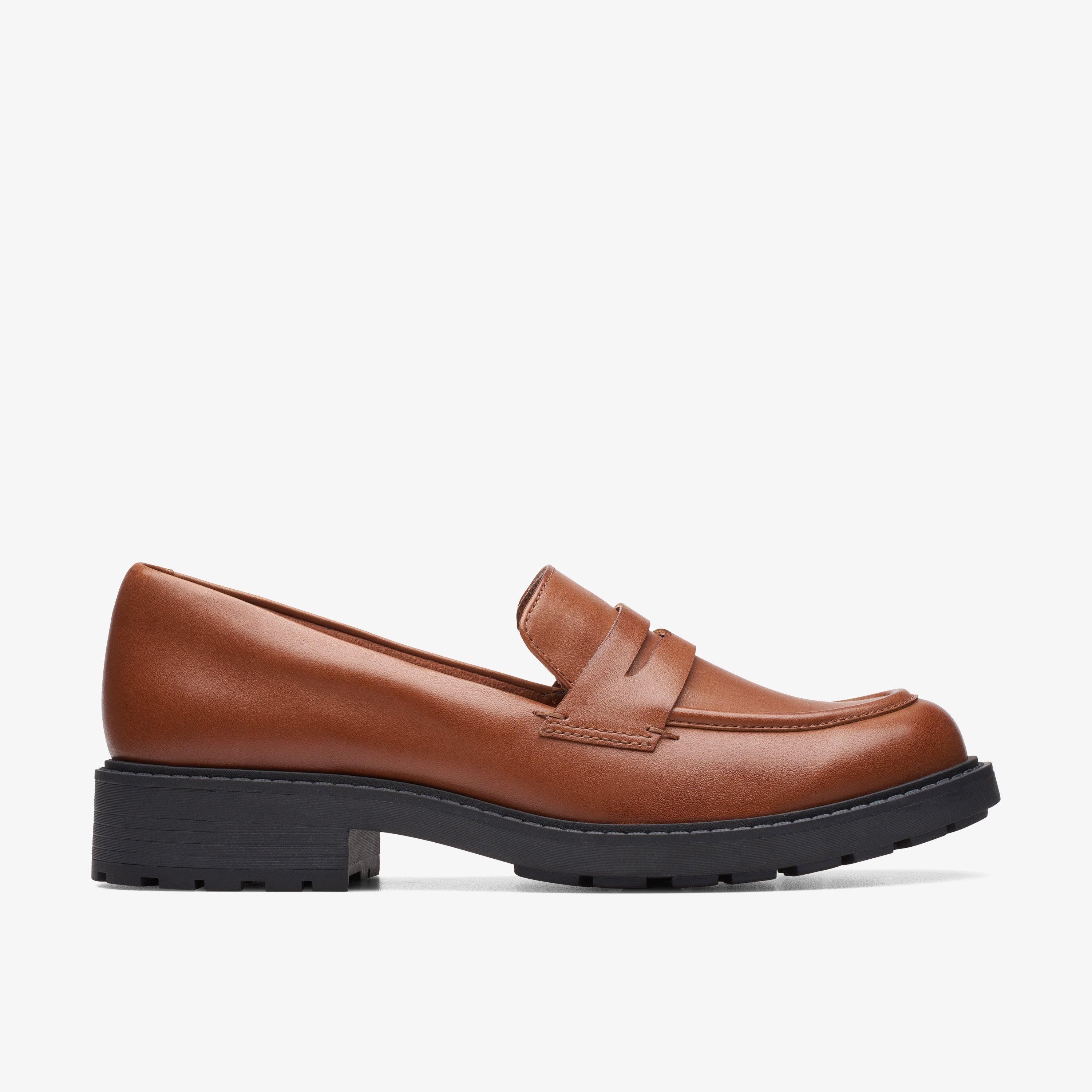 Clarks brown loafers store womens