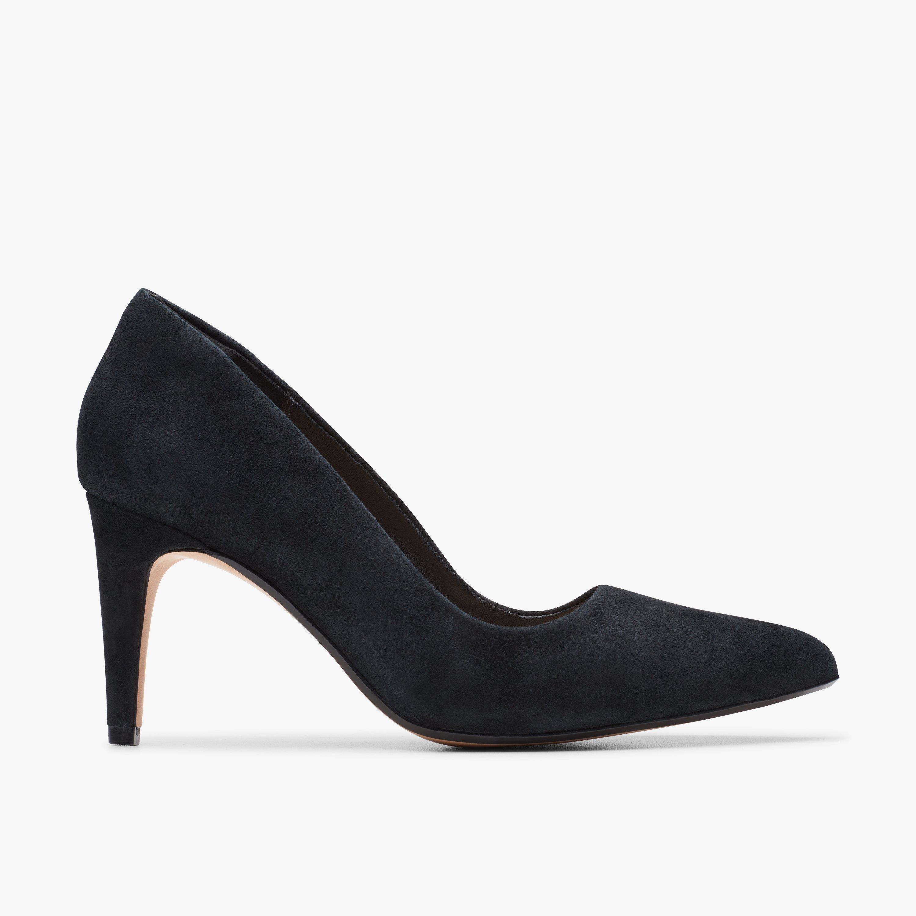 Womens Laina Rae Black Suede Court Shoes | Clarks Outlet