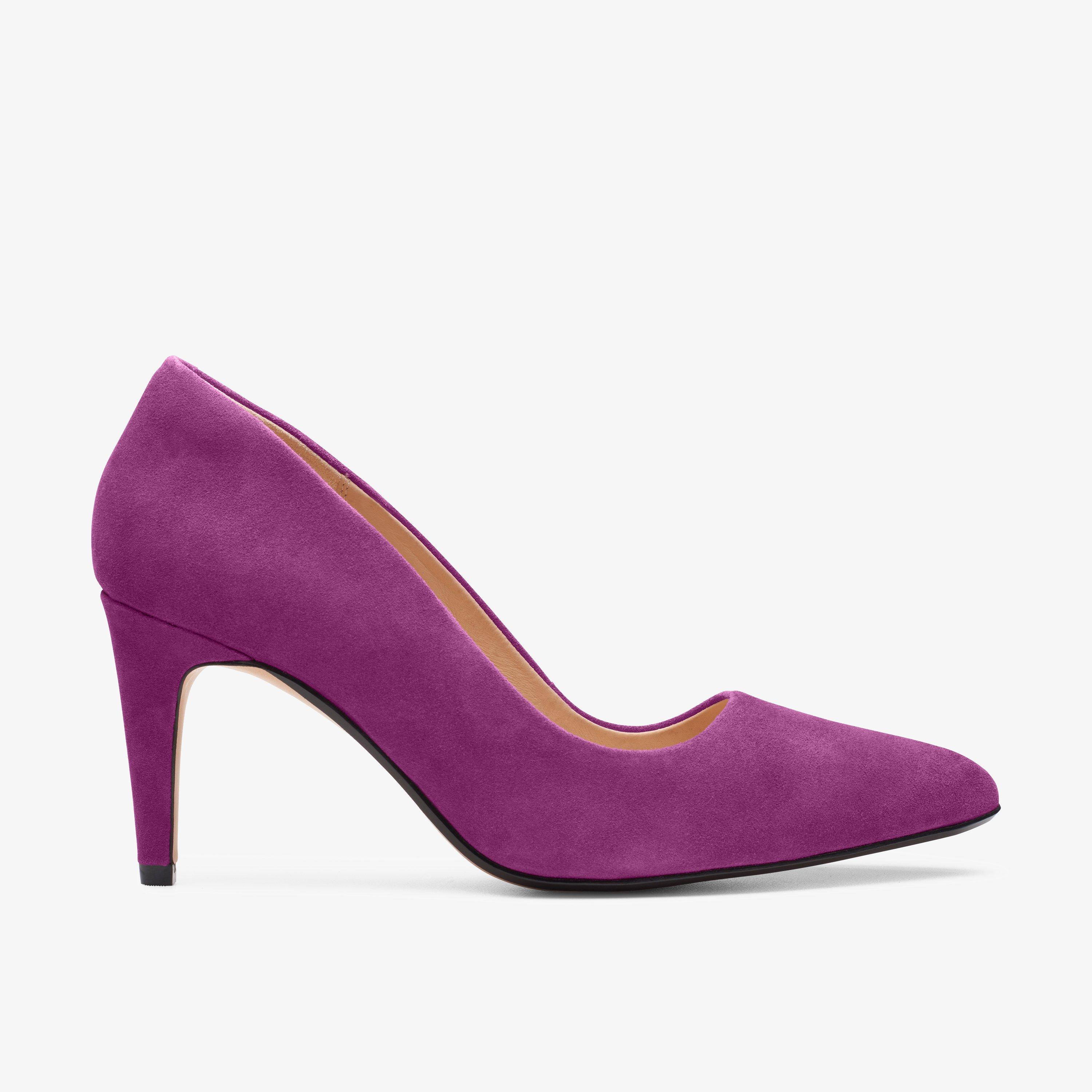 Womens Laina Rae Purple Suede Court Shoes | Clarks Outlet