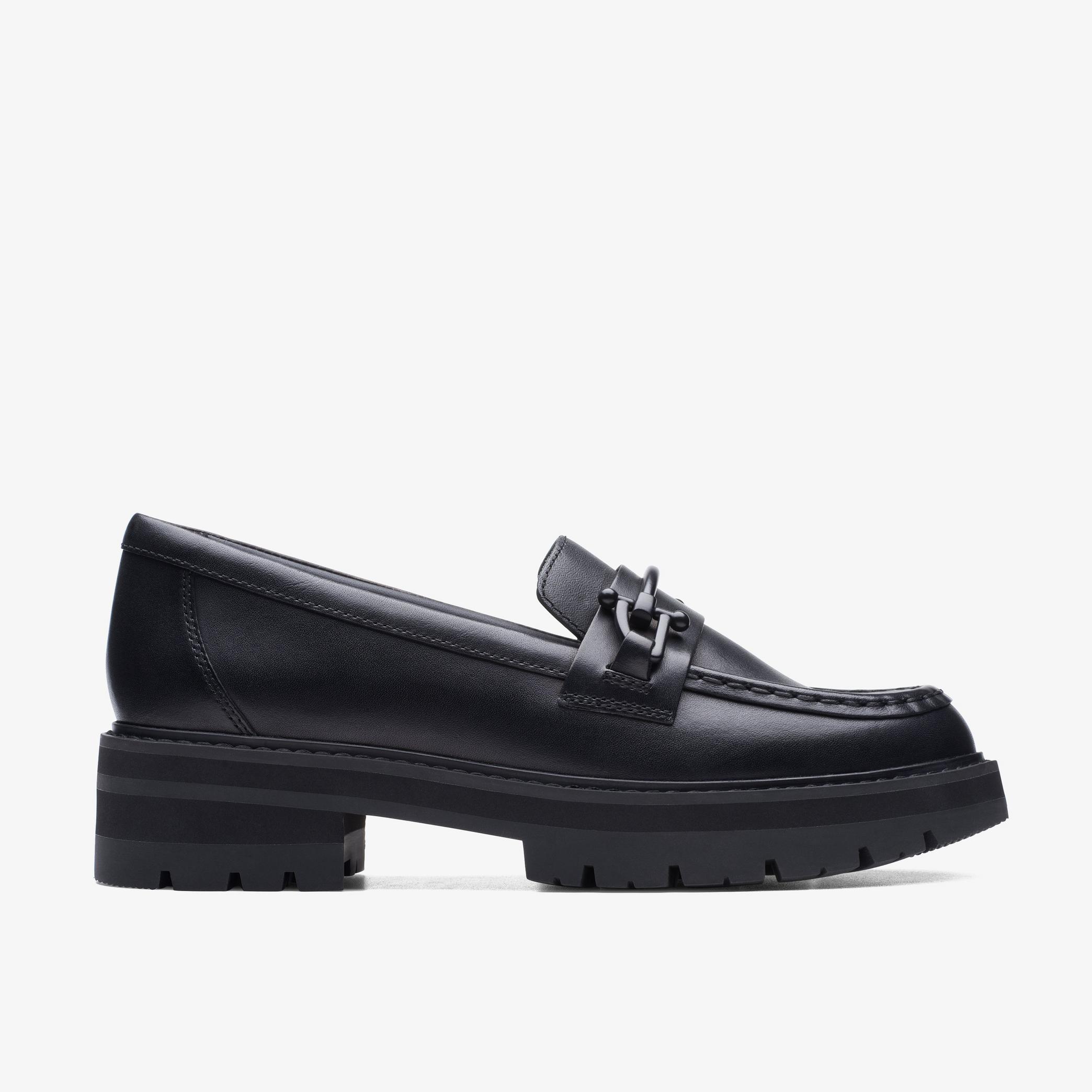 WOMENS Orianna Bit Black Leather Loafers | Clarks US