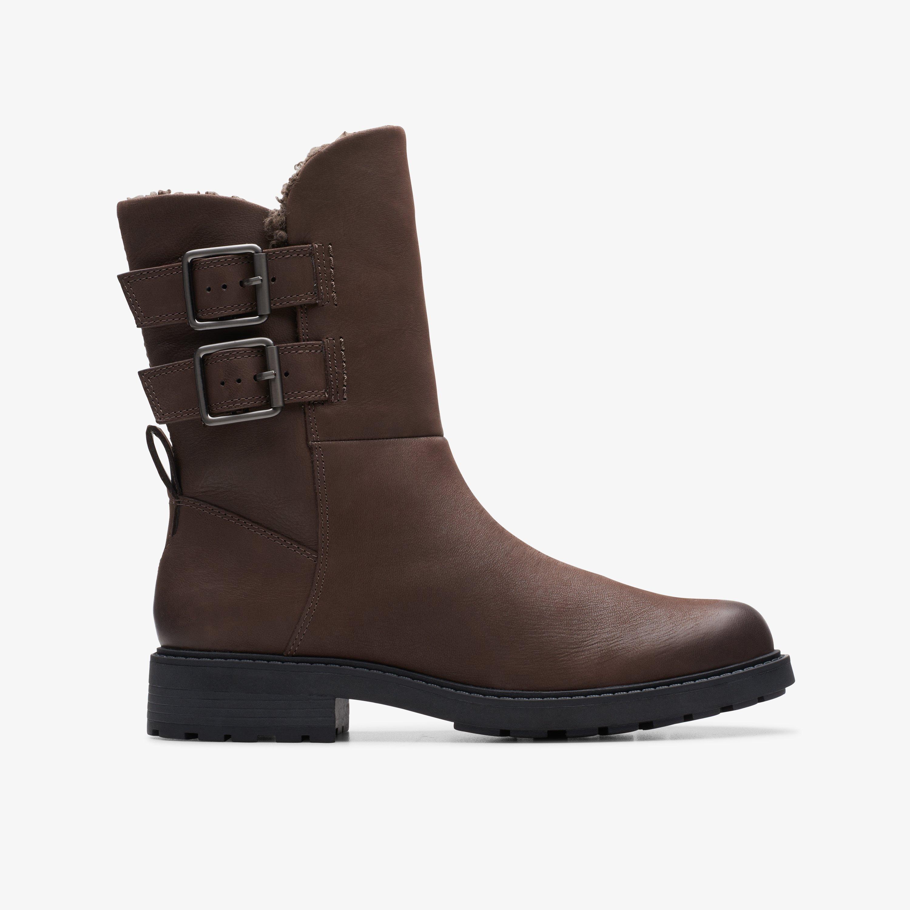 Clarks brown cheap ladies boots