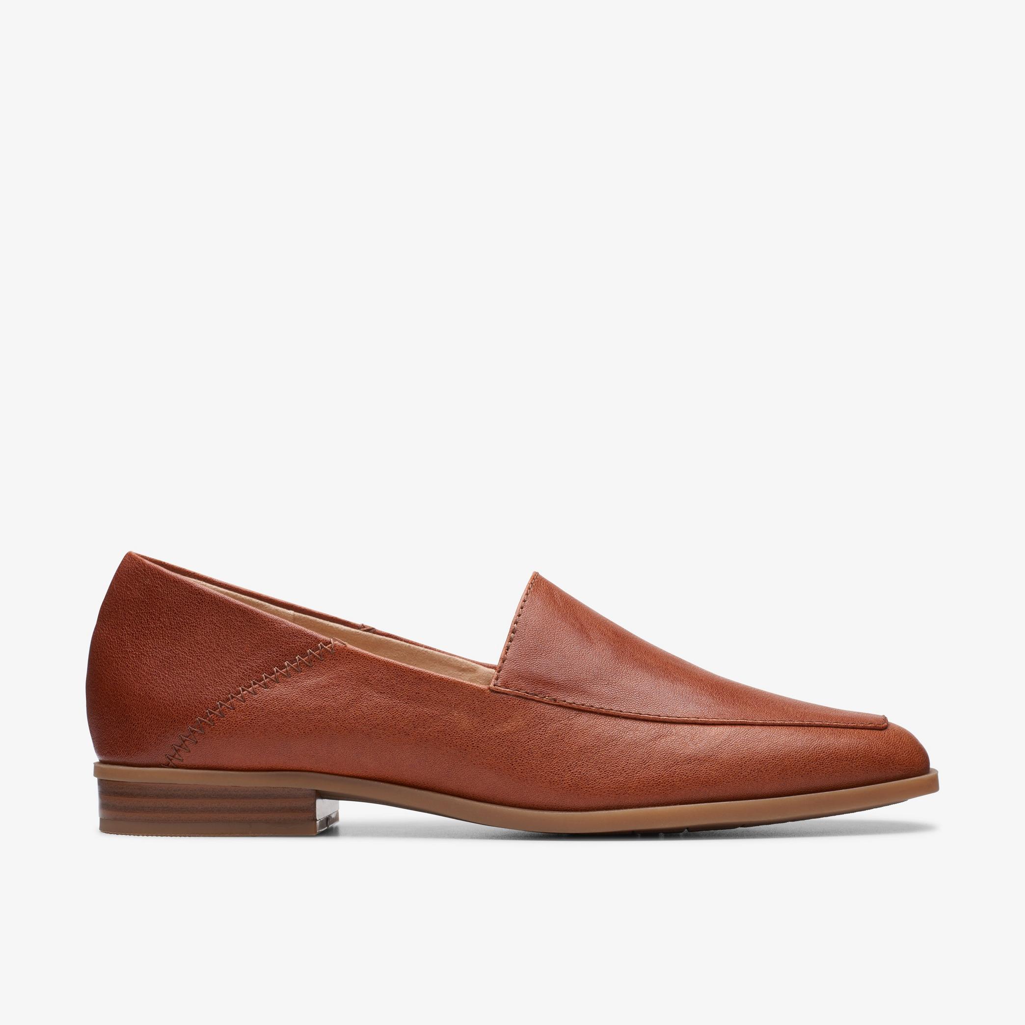 Sarafyna Freva Dark Tan Leather Loafers, view 1 of 6