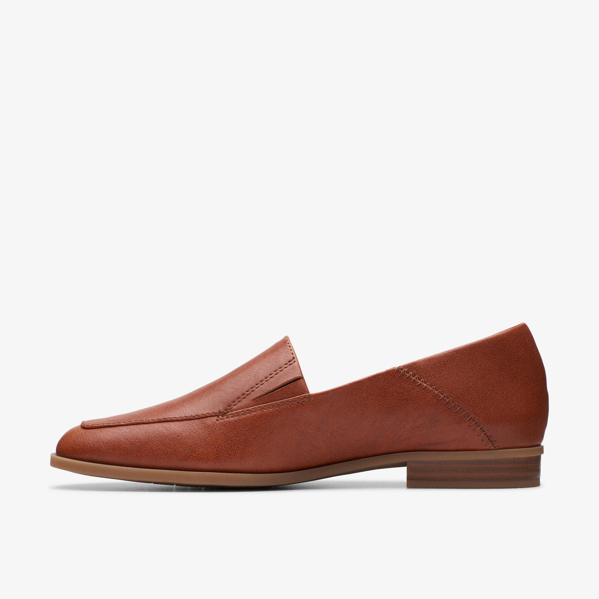 Sarafyna Freva Dark Tan Leather Loafers, view 2 of 6