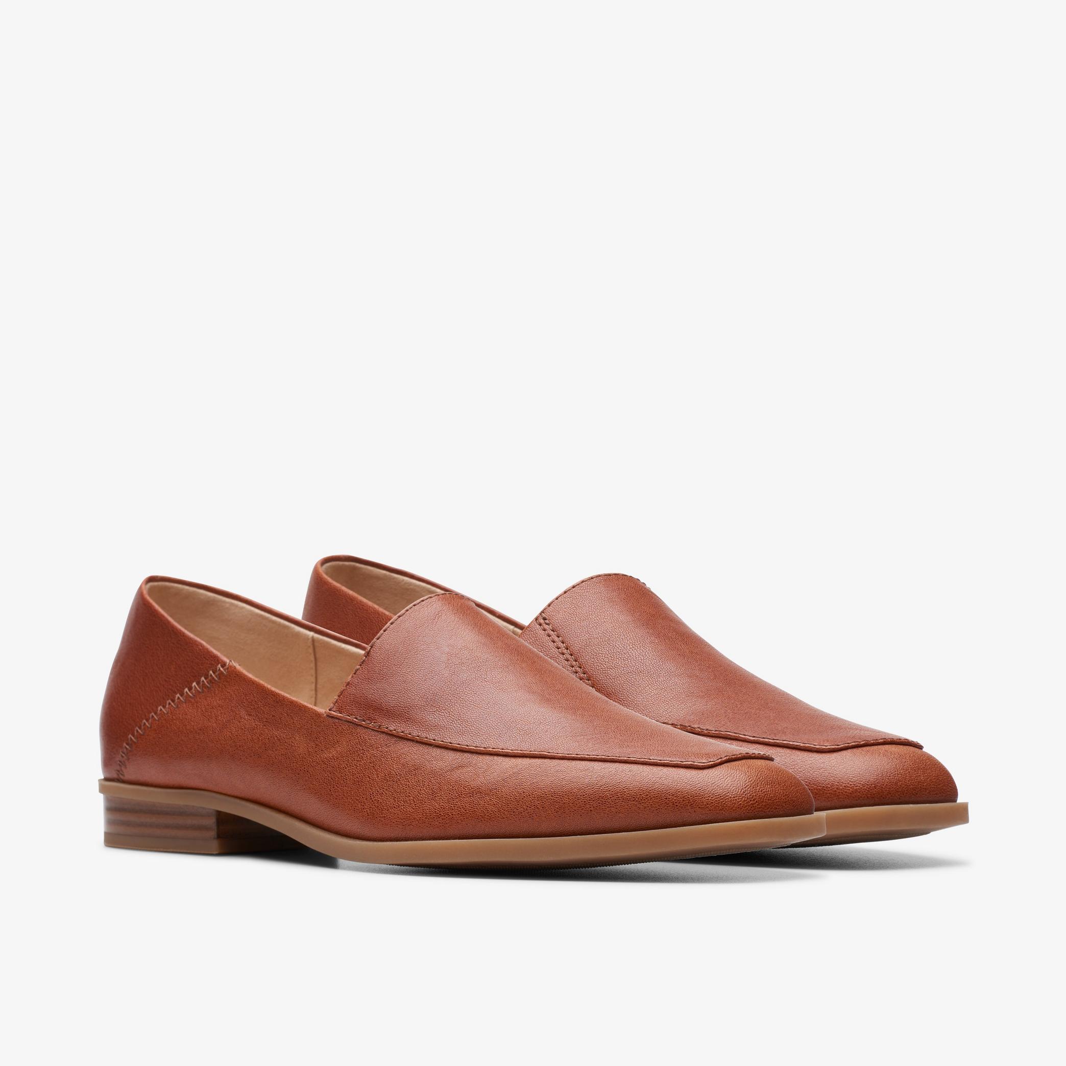 Sarafyna Freva Dark Tan Leather Loafers, view 4 of 6