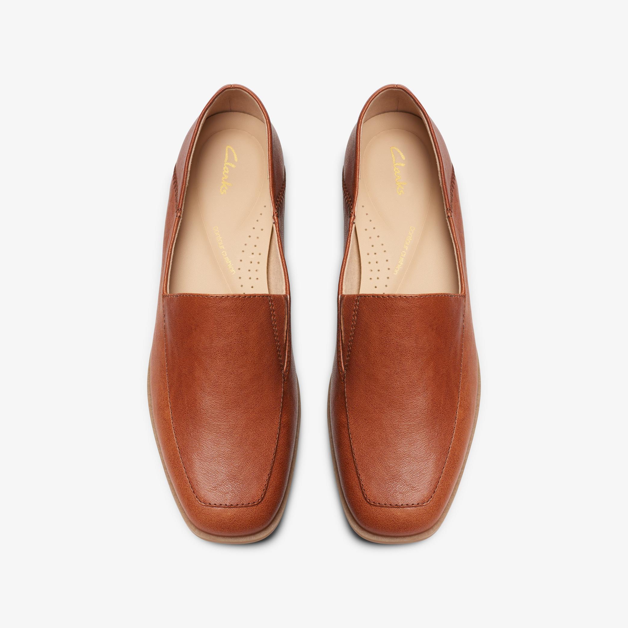 Sarafyna Freva Dark Tan Leather Loafers, view 6 of 6